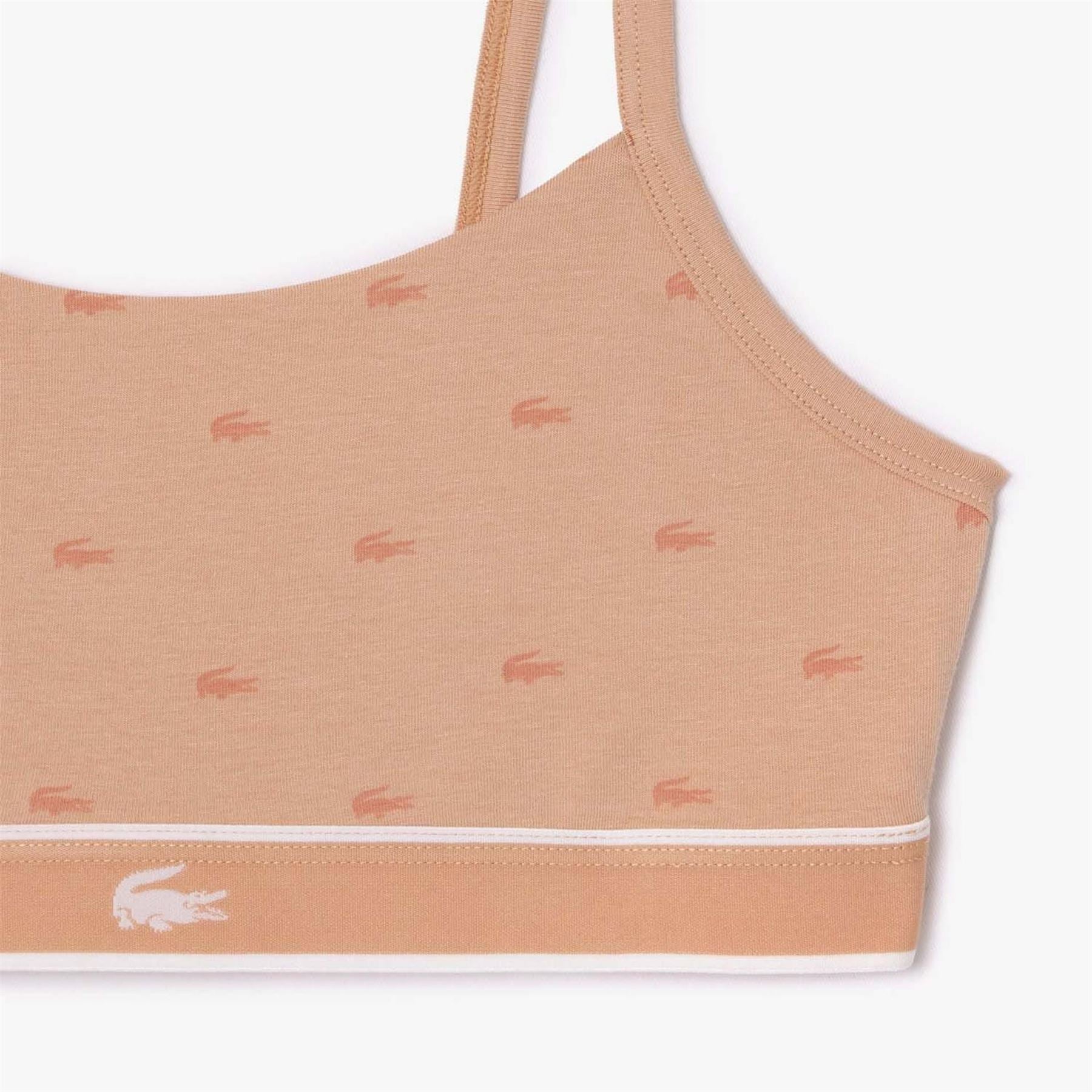 Lacoste Print Stretch Cotton Bralette