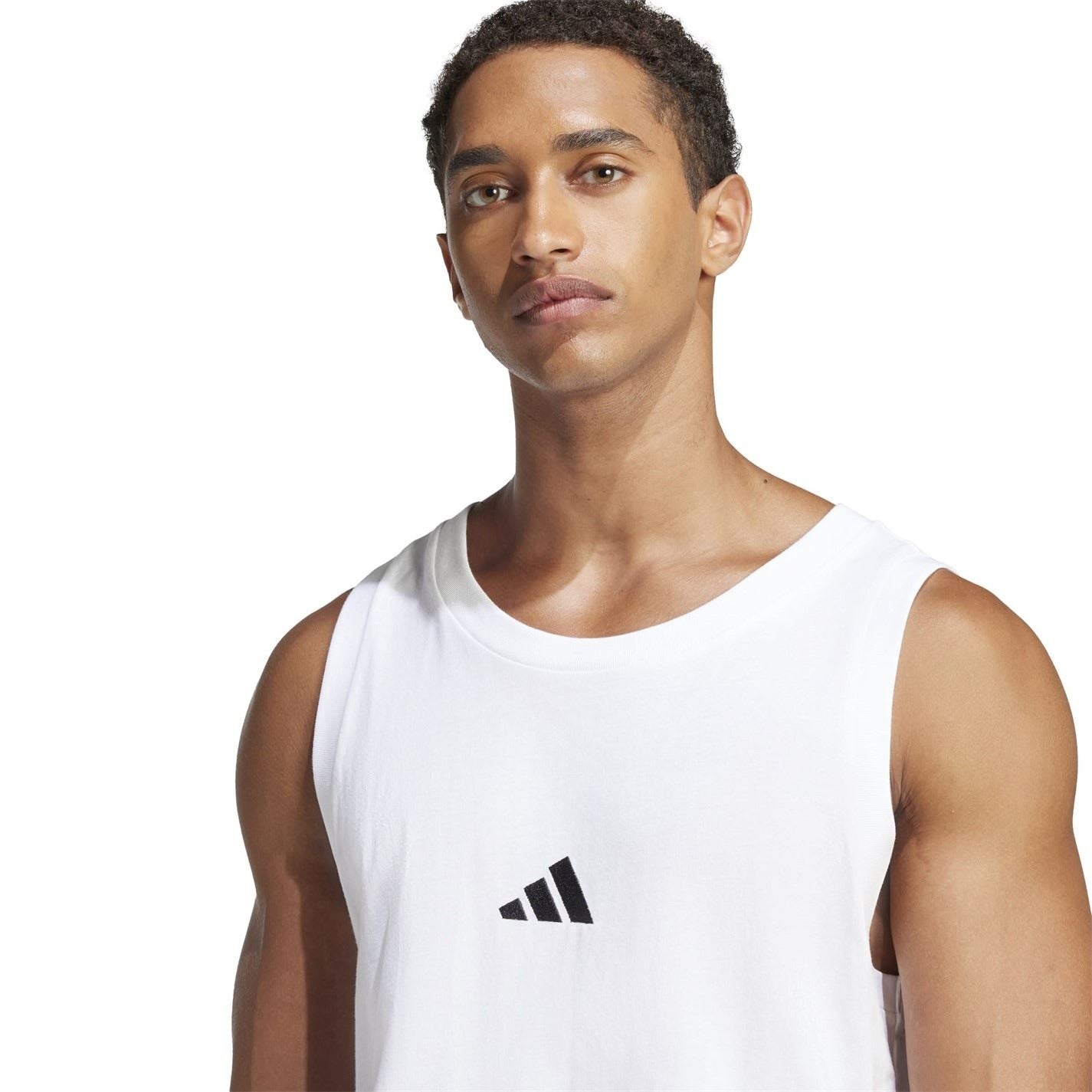 adidas Mens Essentials Small Logo Tank Top
