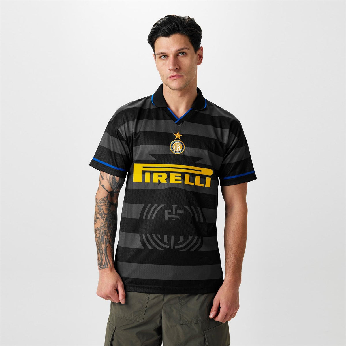 Score Draw Mens Internazionale Uefa Cup Final Shirt 1998