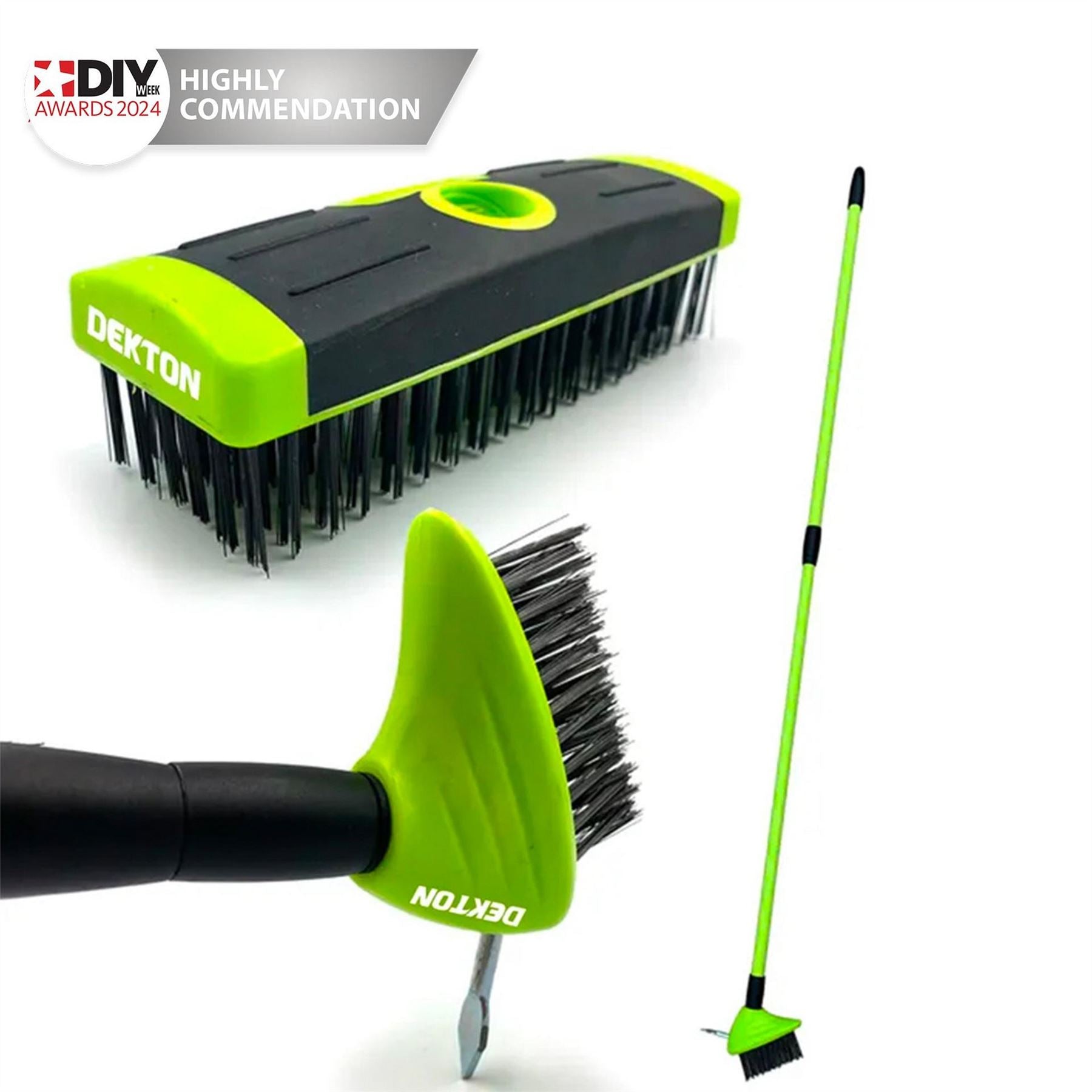 Dekton In 1 Telescopic Weed Removal Brush Set
