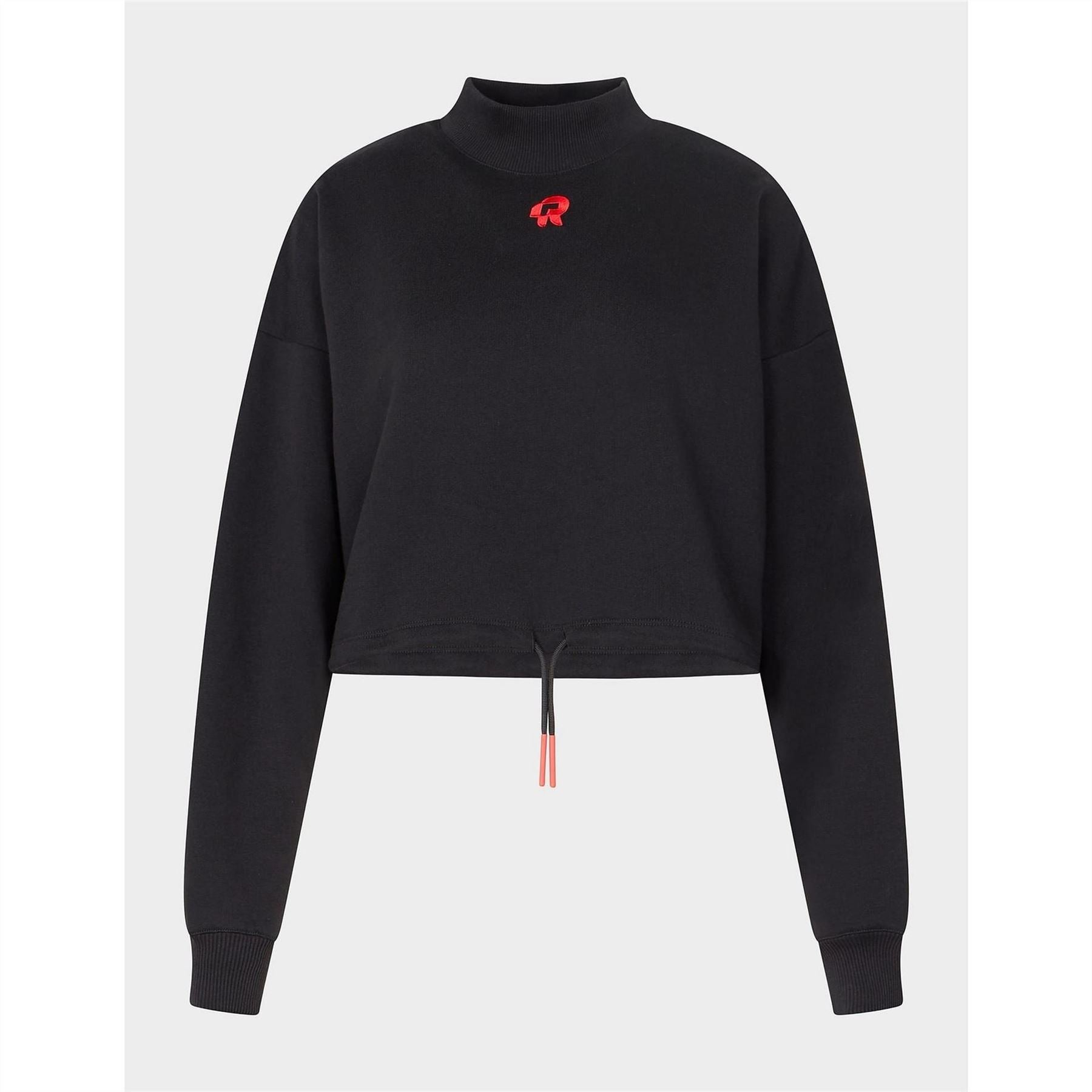 Red Run Cropped Sweatshirt