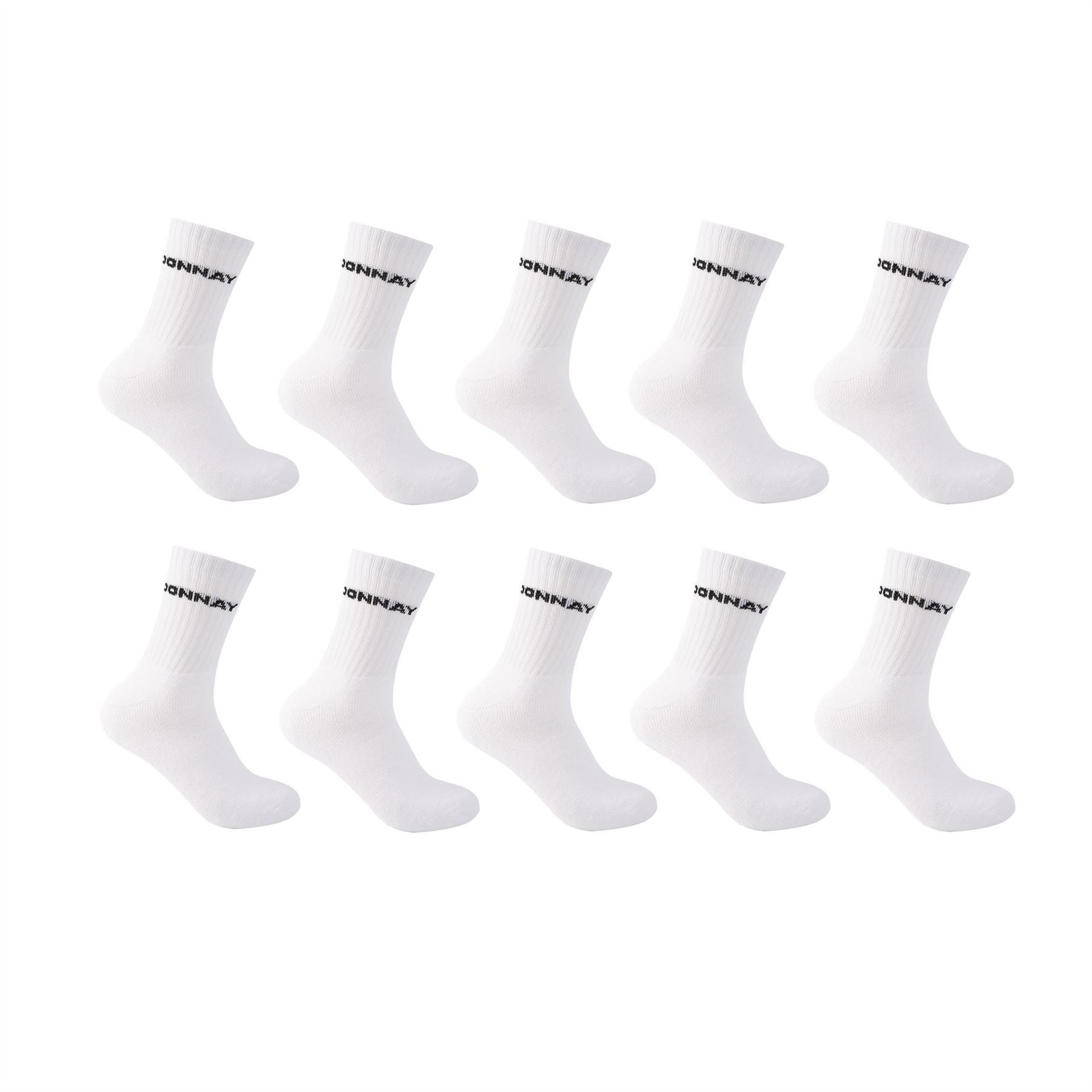 Donnay Mens 10 Pack Quarter Socks Plus Size