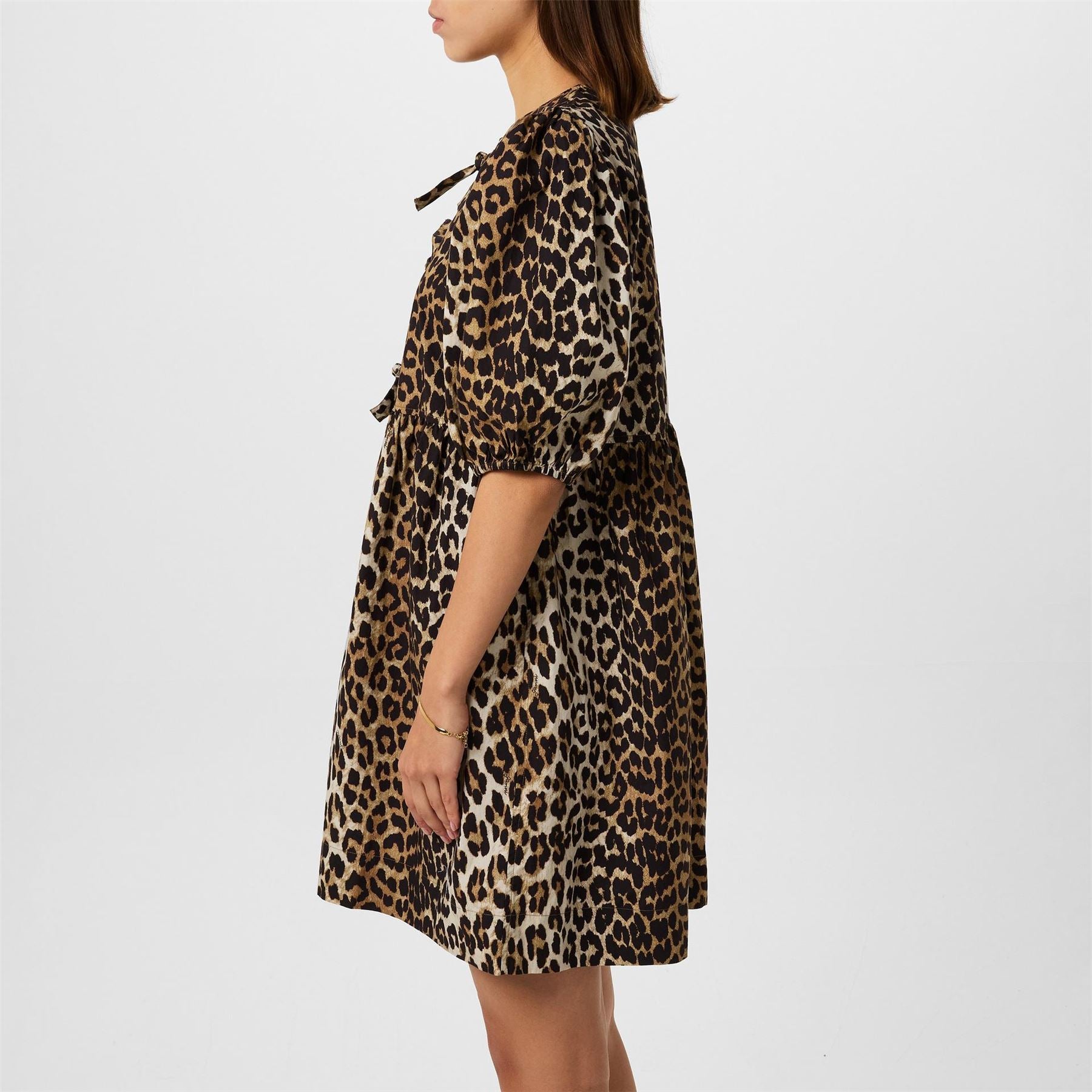 Ganni Tie Mini Dress