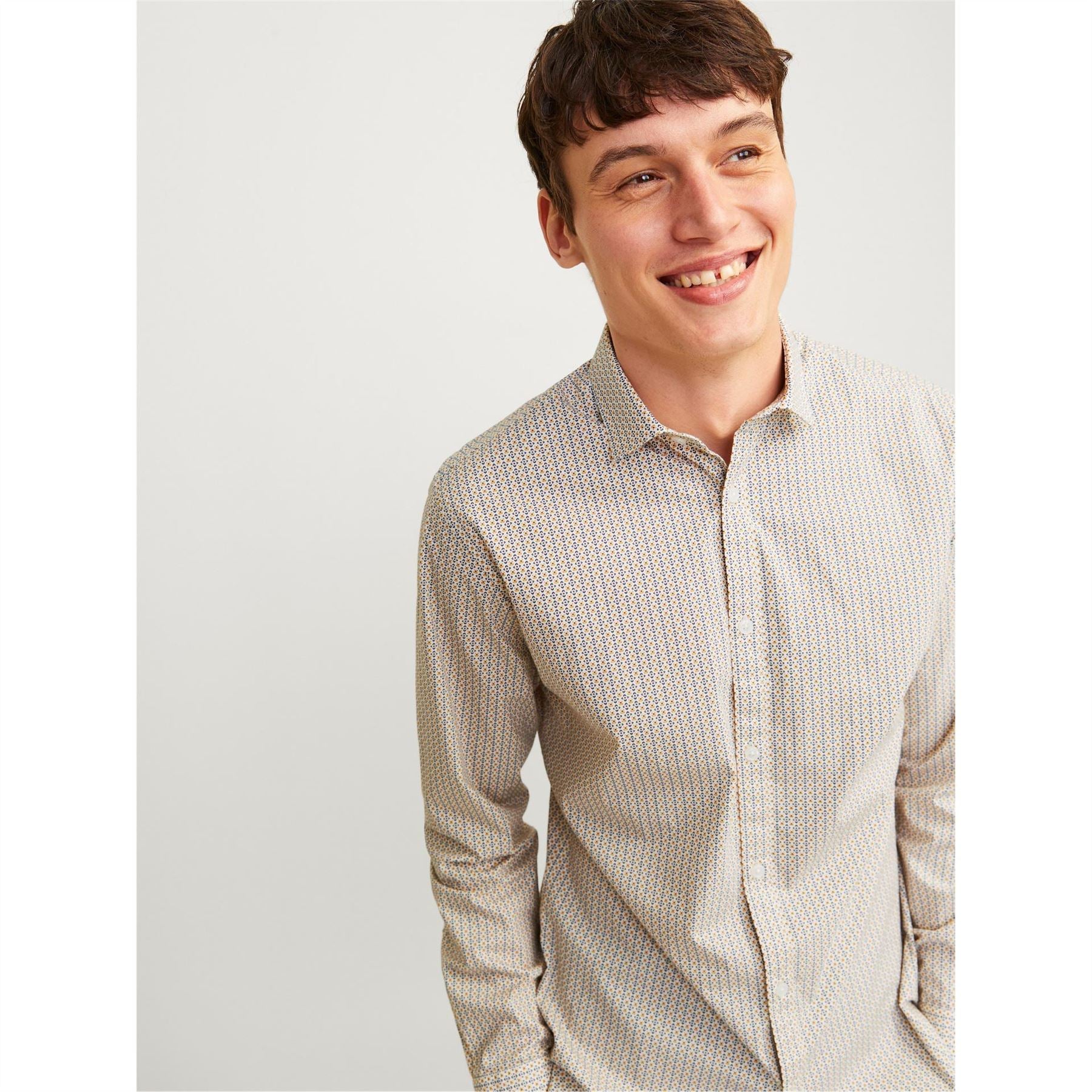 Jack and Jones All Over Print Slim Fit Dress Shirt