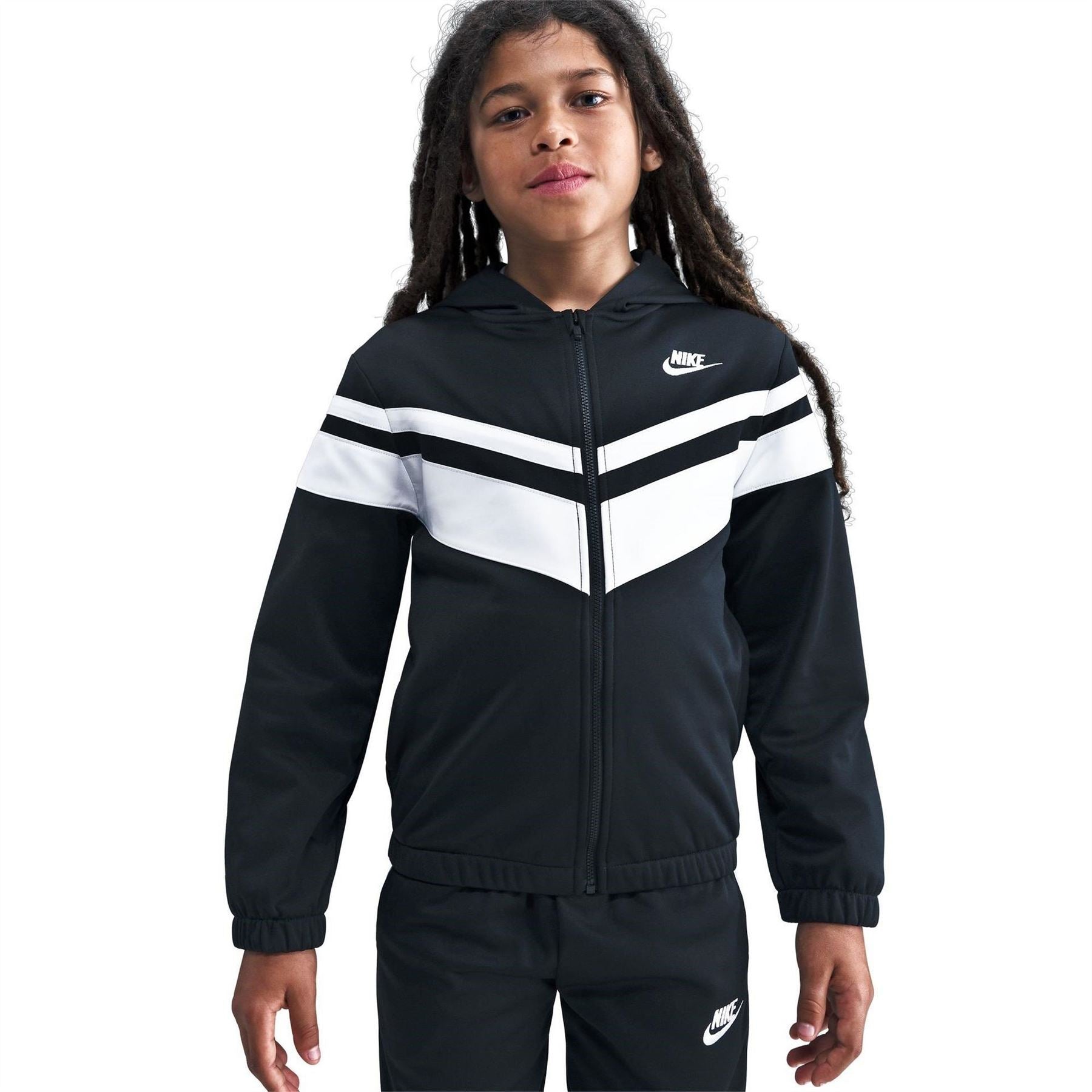 Nike Stripe Patterned Regular Fit Full Track Suit