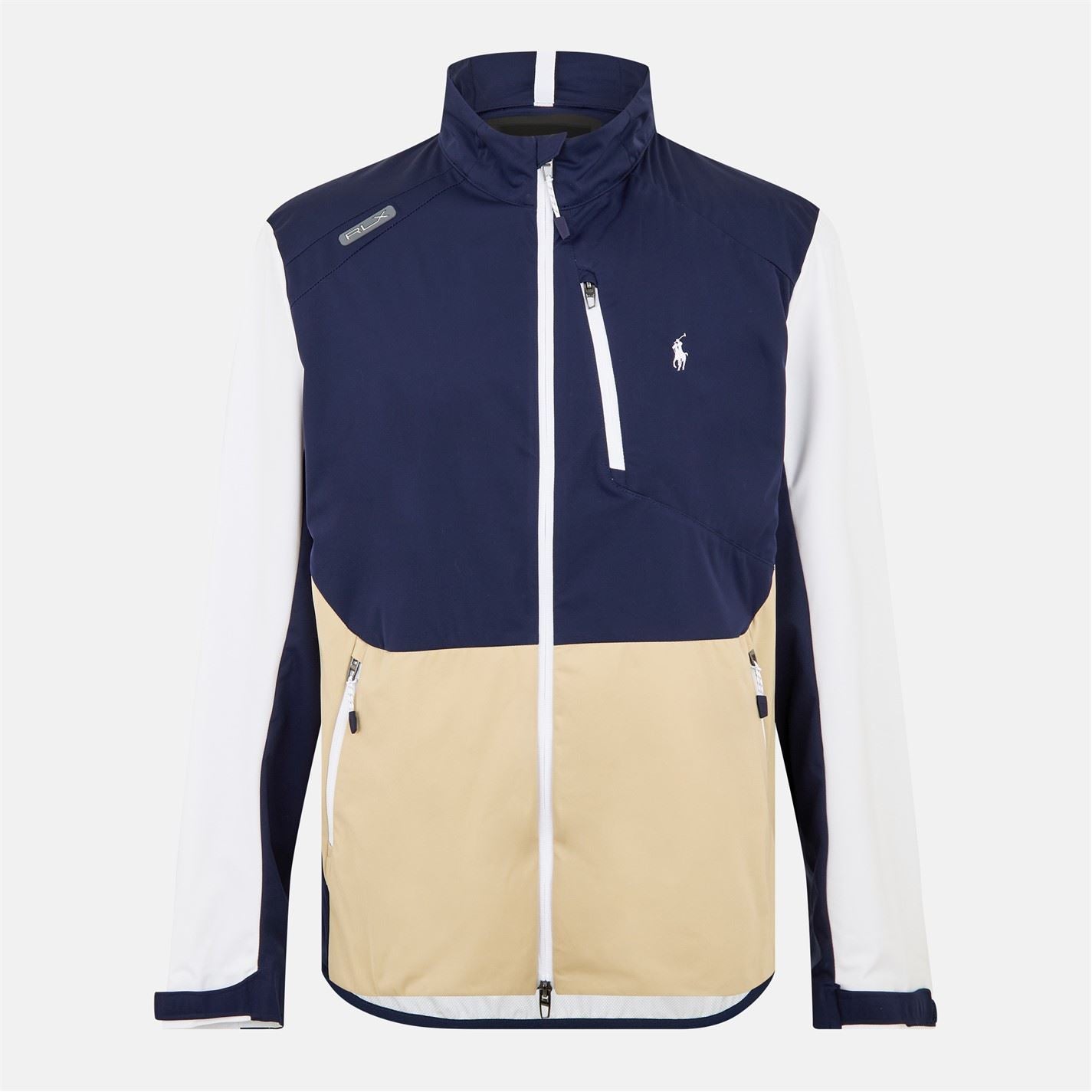 Polo Ralph Lauren Color Block Zipped Pocket Running Jacket