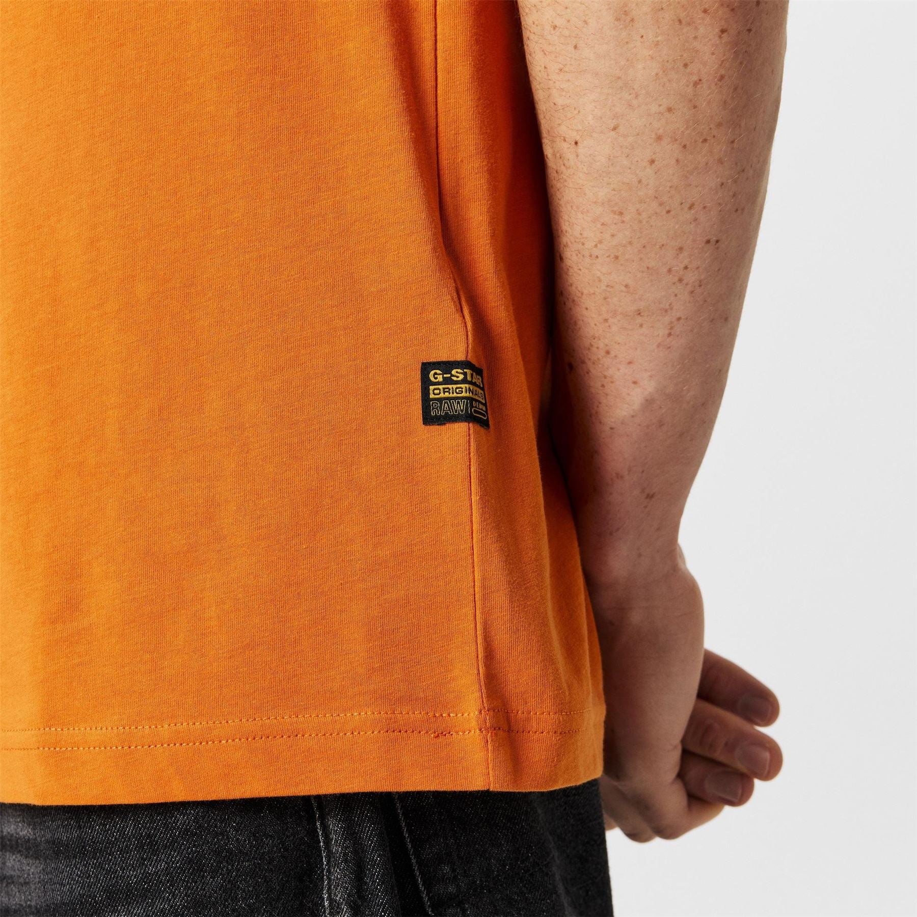 G Star Lettering Crew Neck Regular Fit T-Shirt
