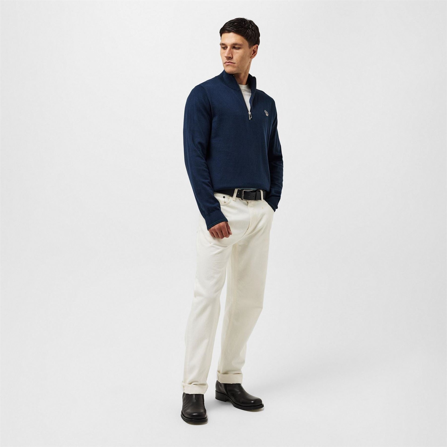 PS Paul Smith Logo Quarter Zip Sweater