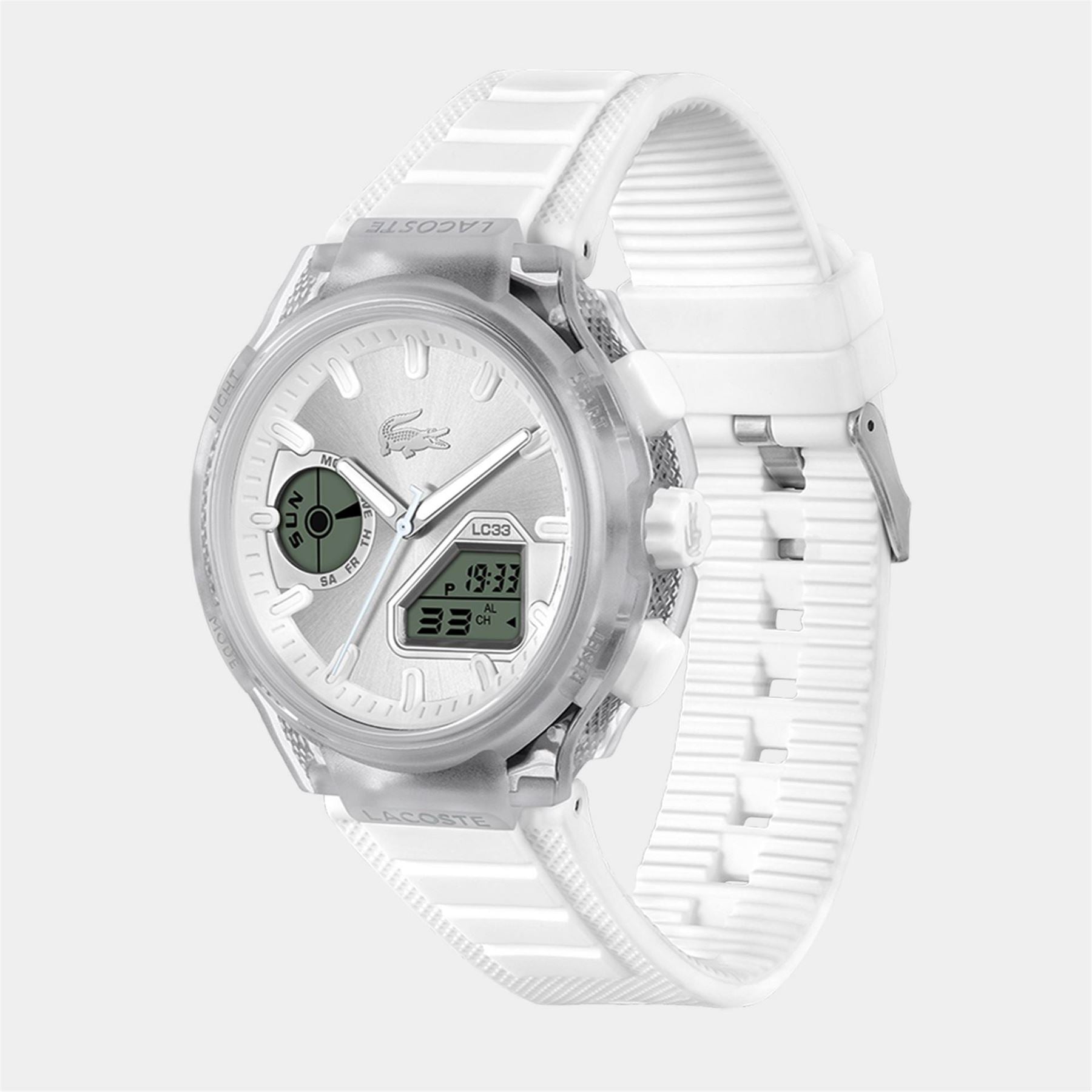 Lacoste Watches Mens Lc33 Silicone Strap Watch