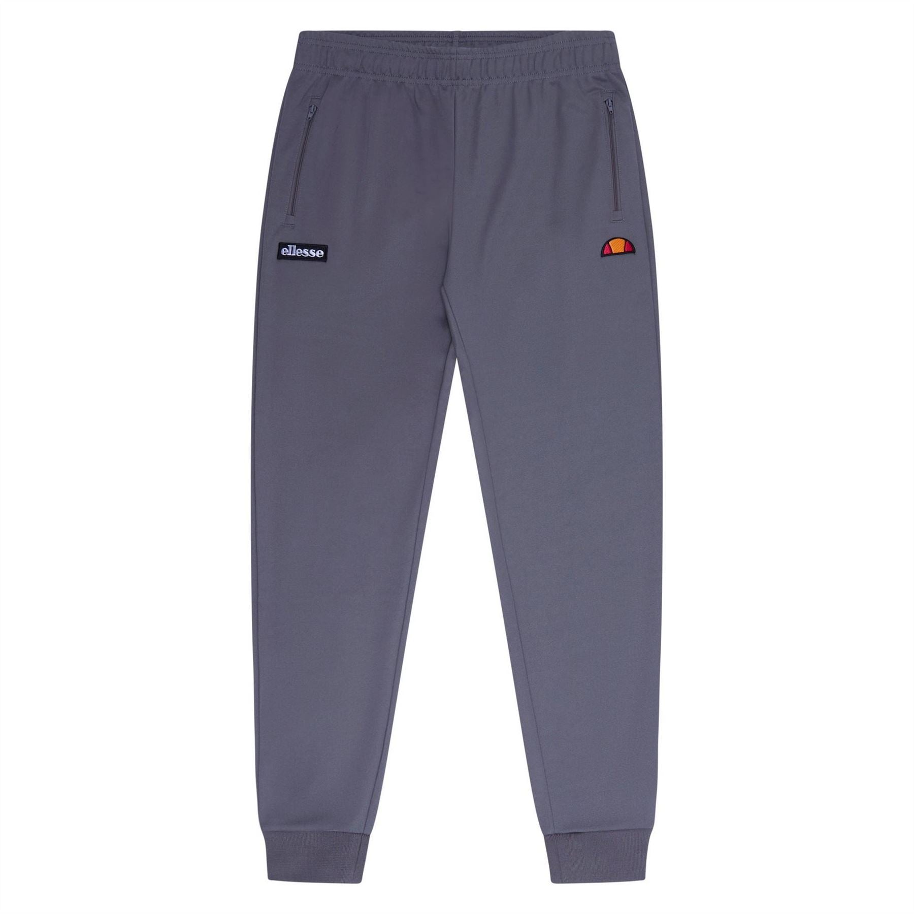 Ellesse Bertoni Solid Patterned Ribbed Cuff Joggers