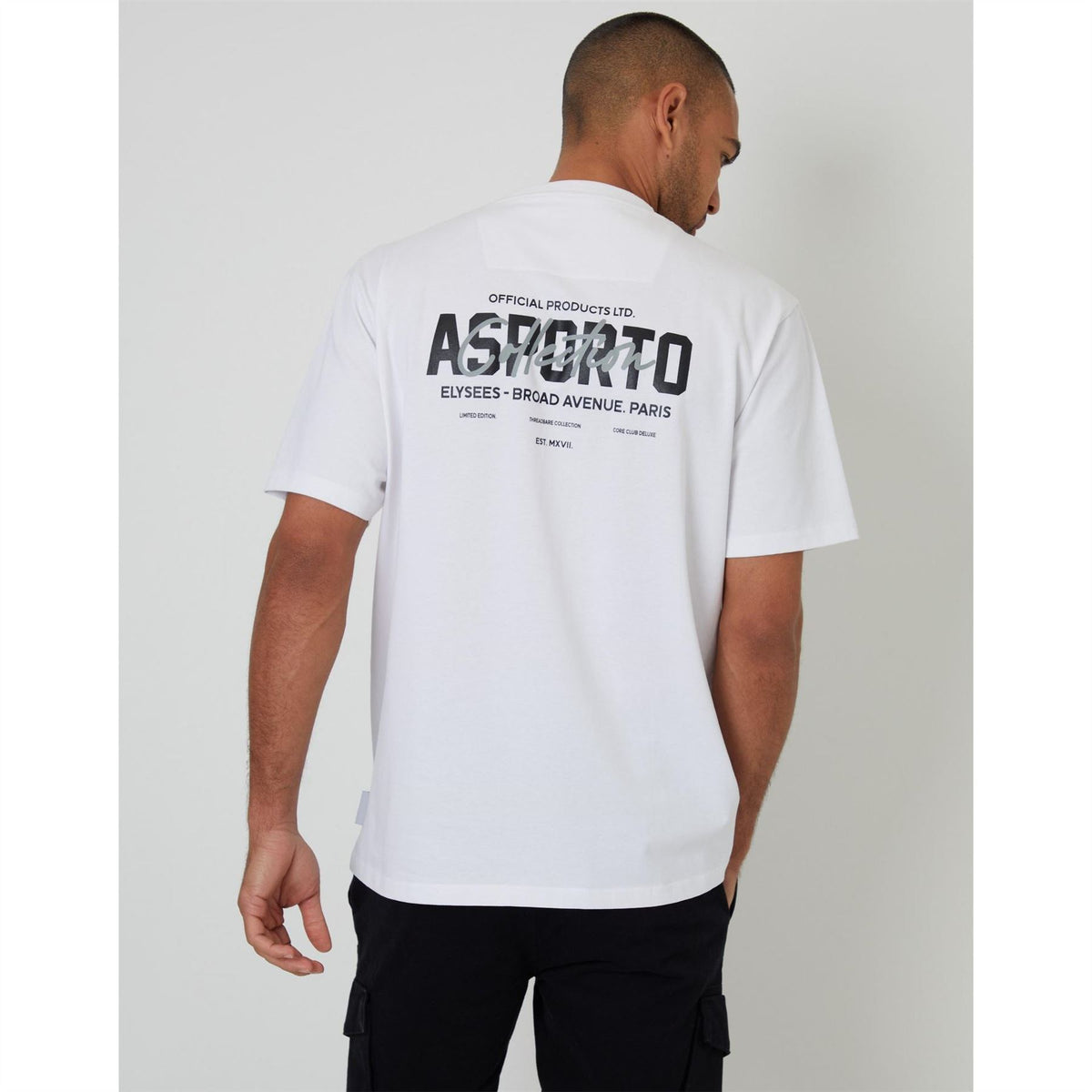 Threadbare Regular Fit Lettering Crew Neck T-Shirt