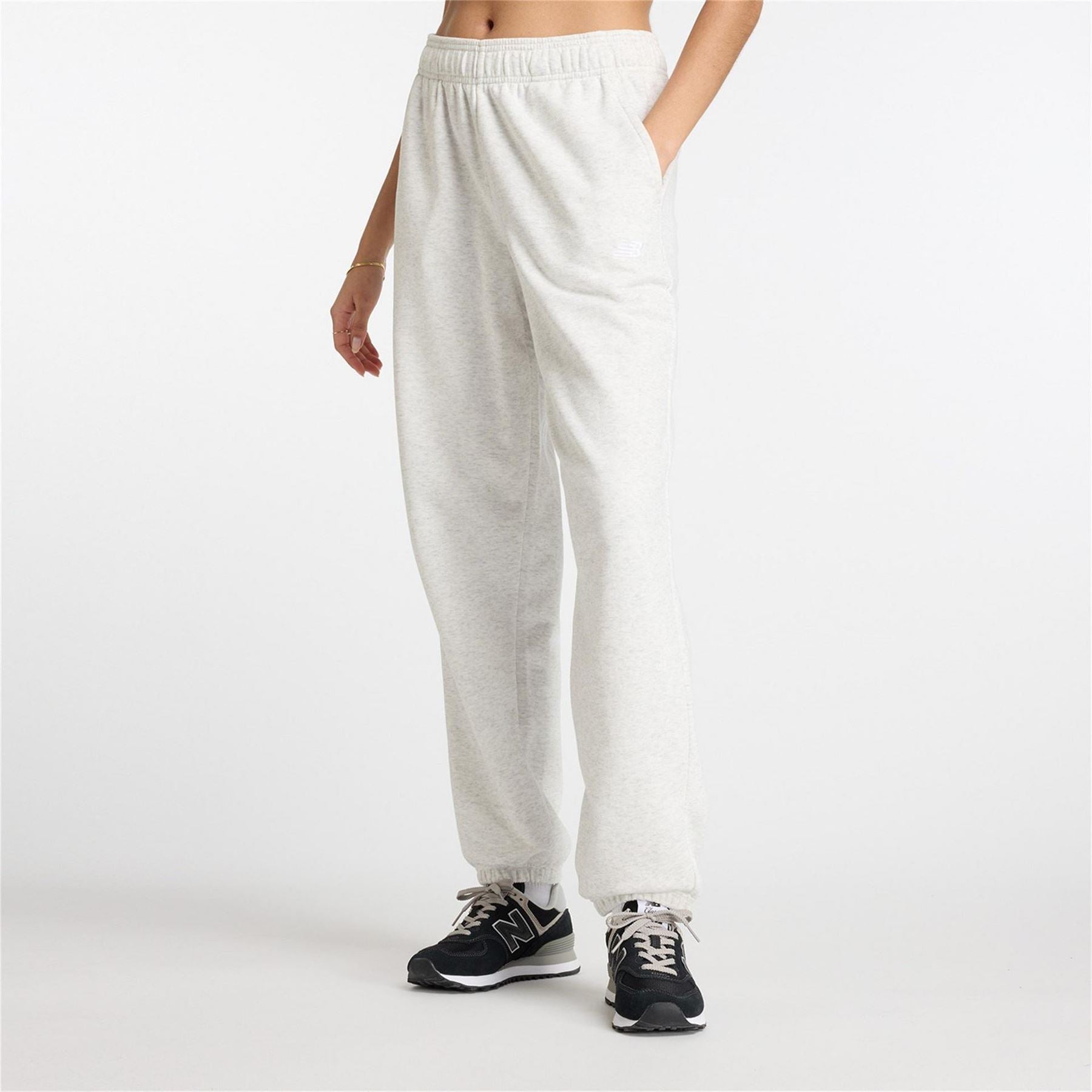 New Balance Womens Balance Closed Hem Fleece Joggers
