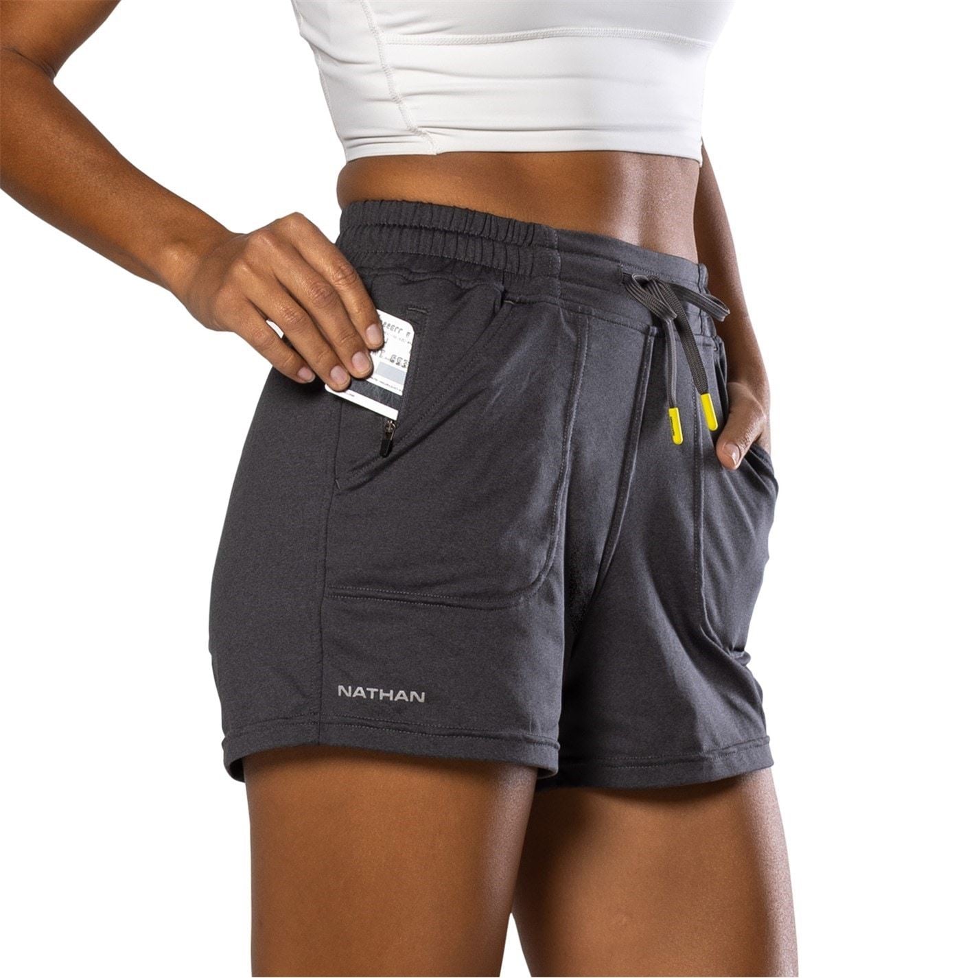 Nathan Solid Patterned 365 Bermuda Shorts with Pockets