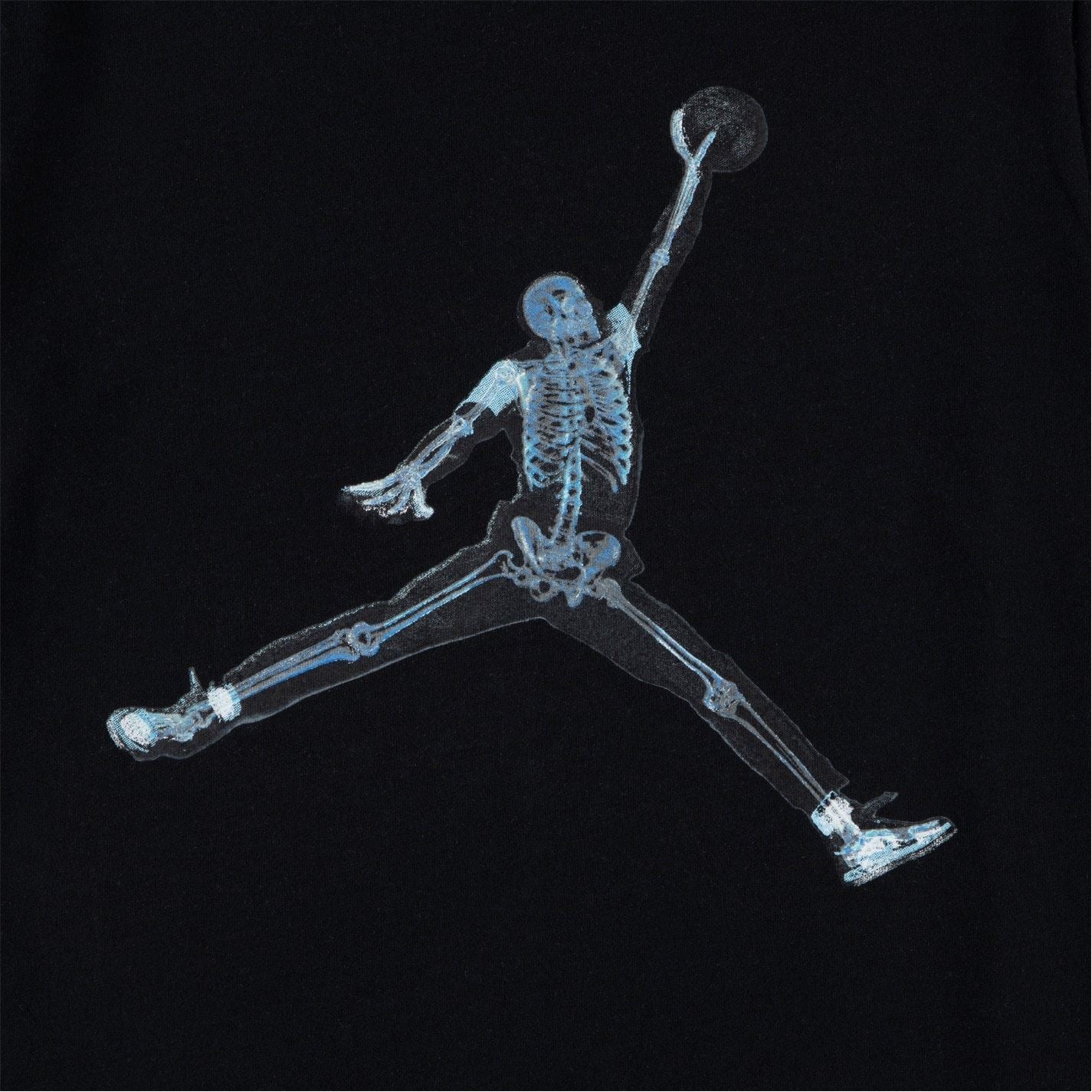 Air Jordan Jump Skeleton Graphic Crew Neck Short Sleeve T-Shirt