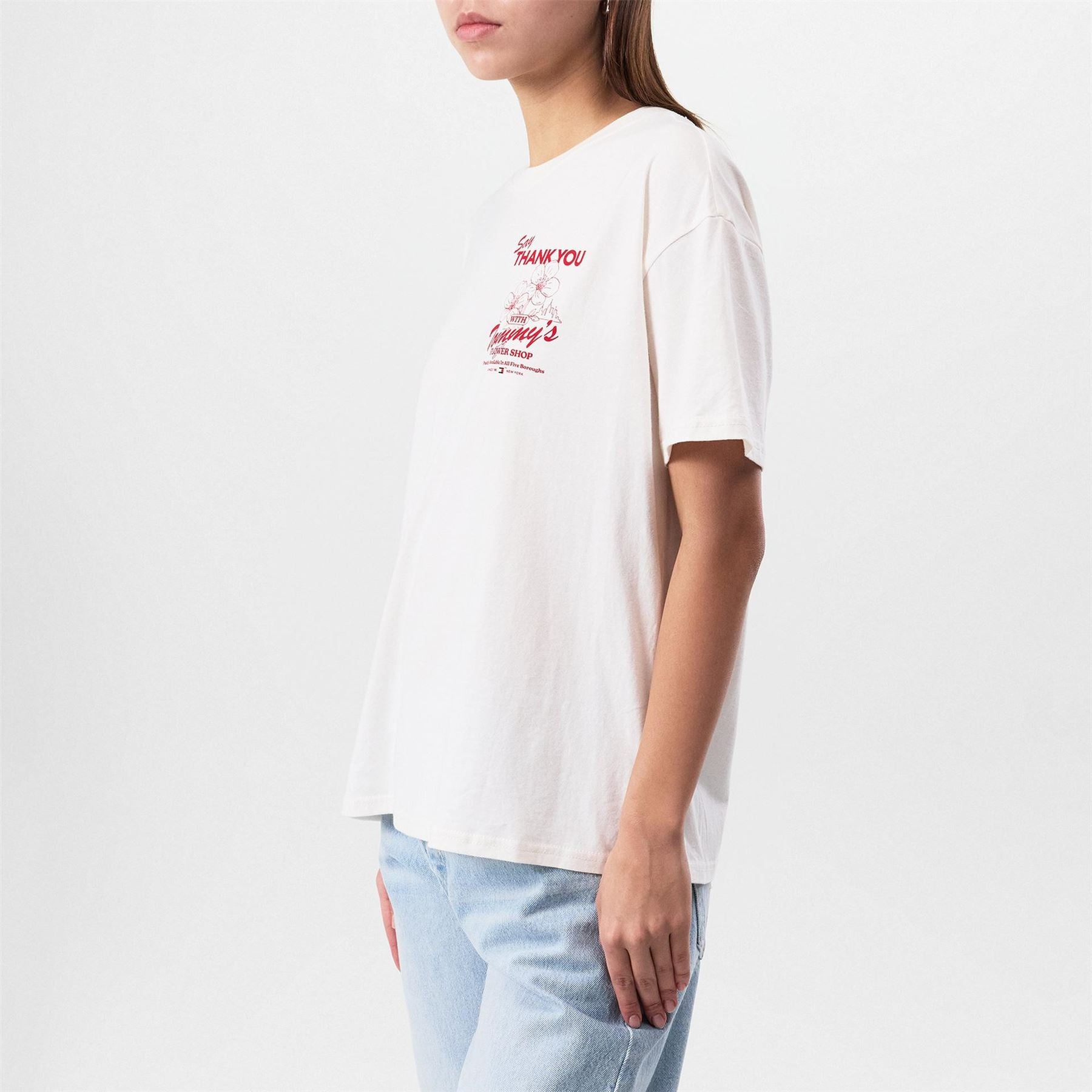 Tommy Jeans Oversize Fit Graphic Crew Neck T-Shirt