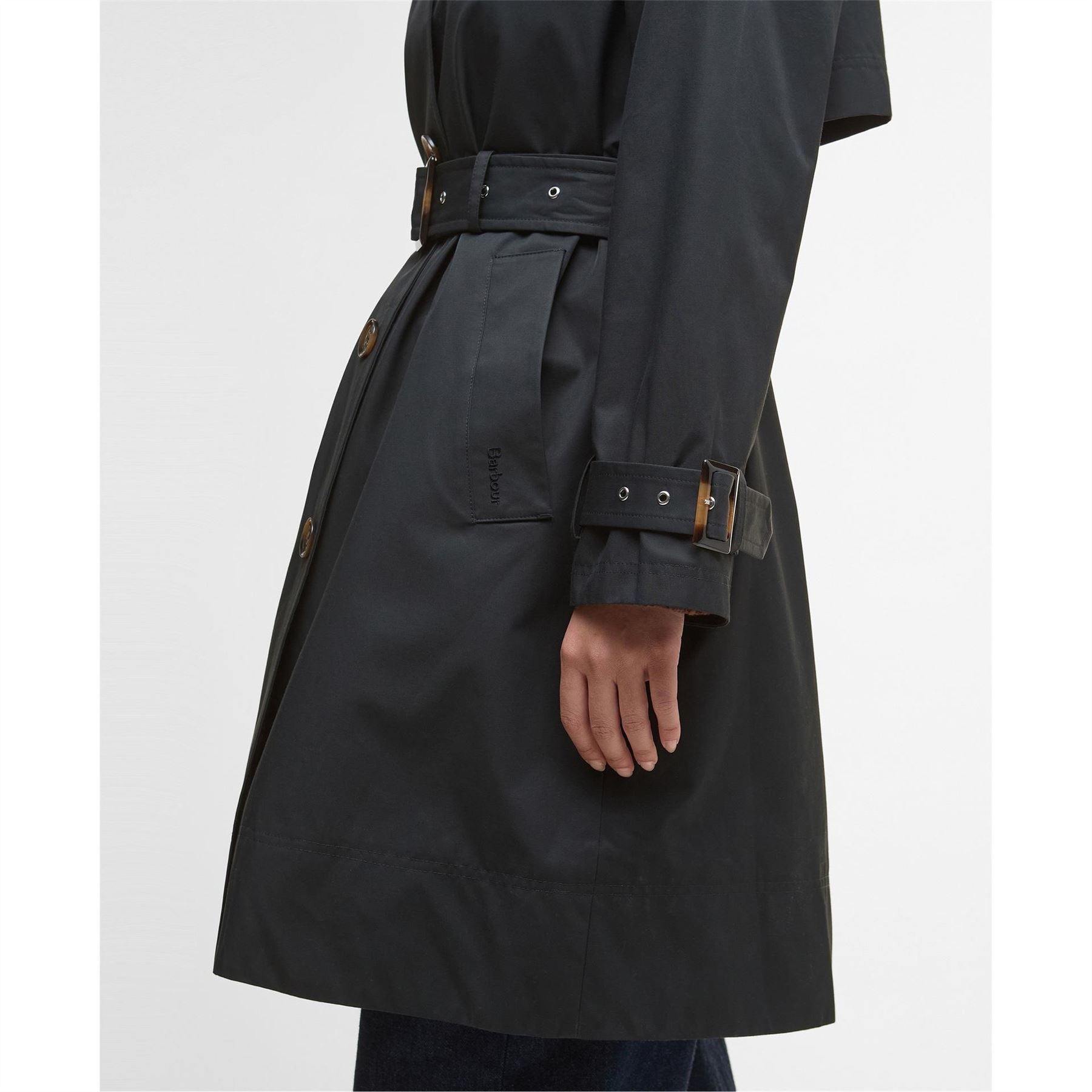 Barbour Maia Showerproof Cotton Long Sleeve Trench Coat