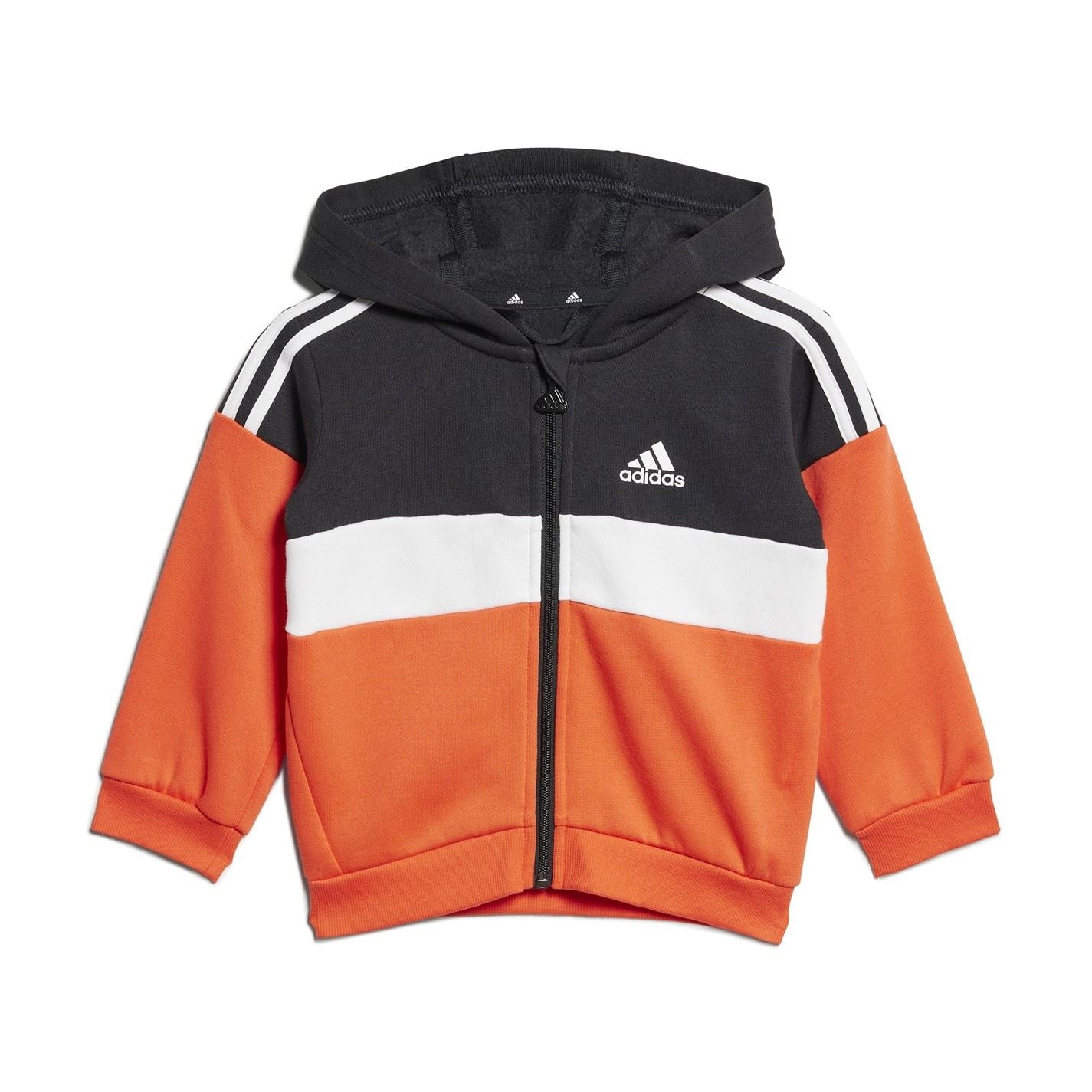 adidas Tiberio 3 Stripes Colorblock Fleece Track Suit Infants