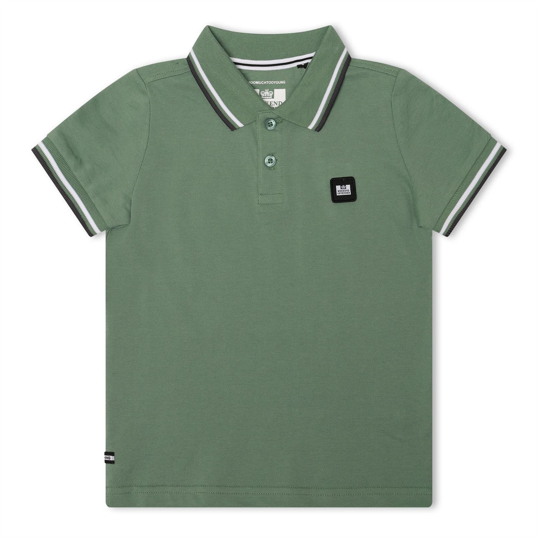 Weekend Offender Amorite Tipped Polo Shirt