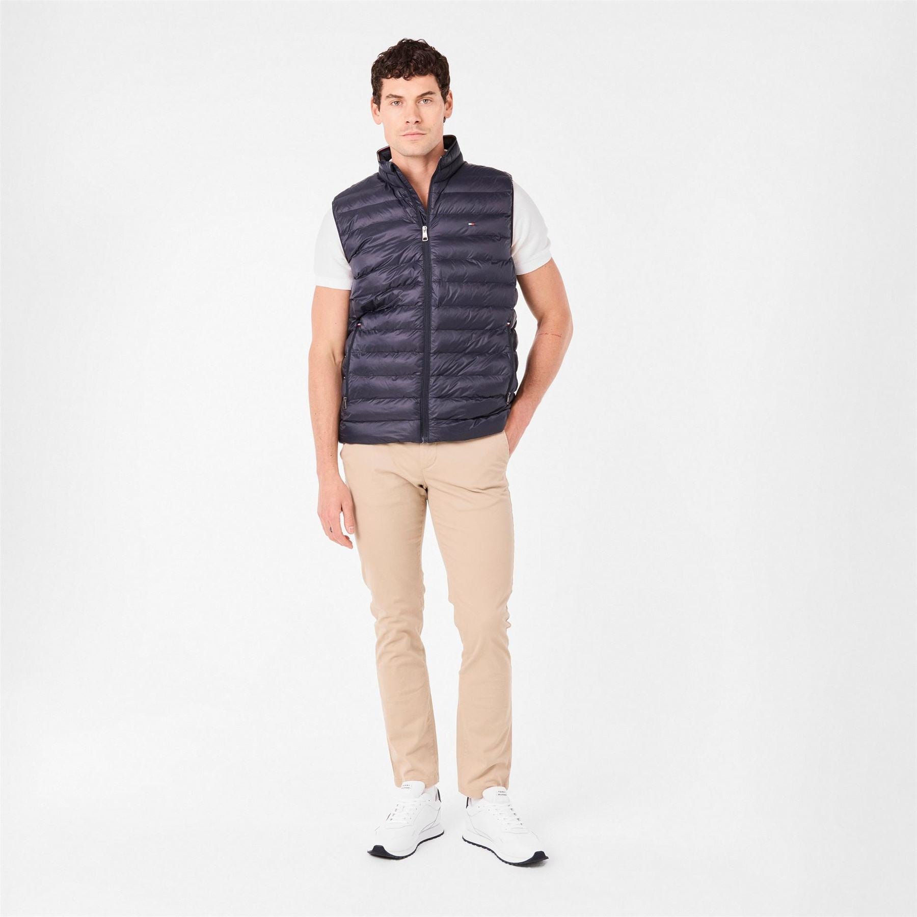 Tommy Hilfiger Core Packable Recycled Solid Patterned Gilet