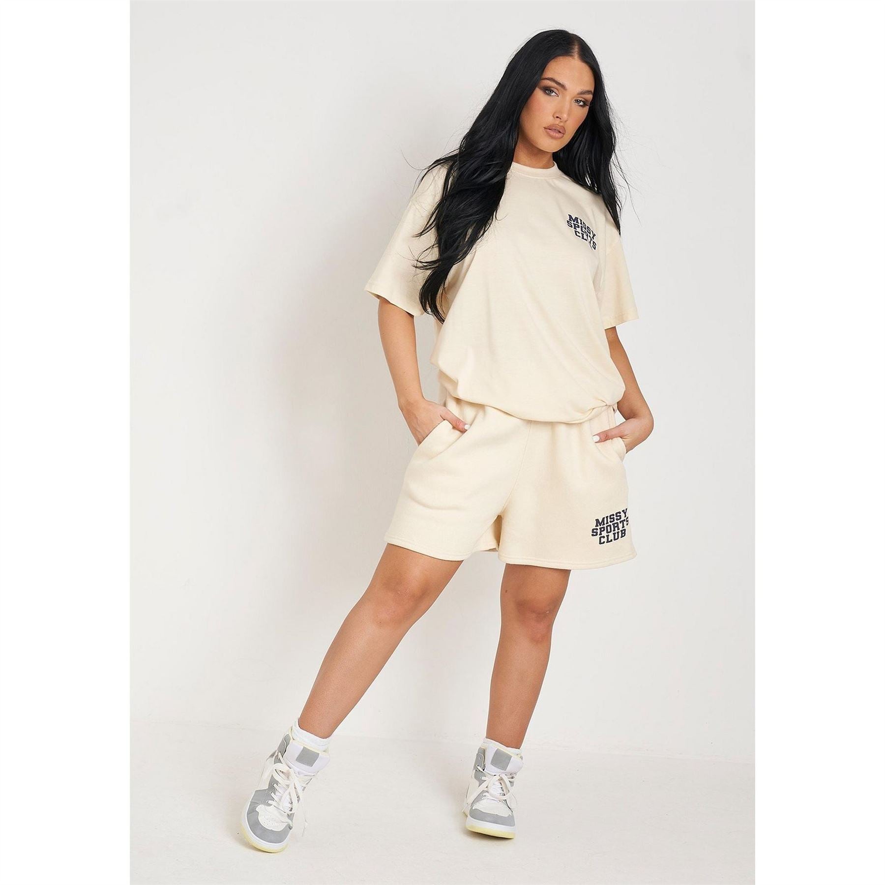 Missy Empire Sports Club Sweat Shorts