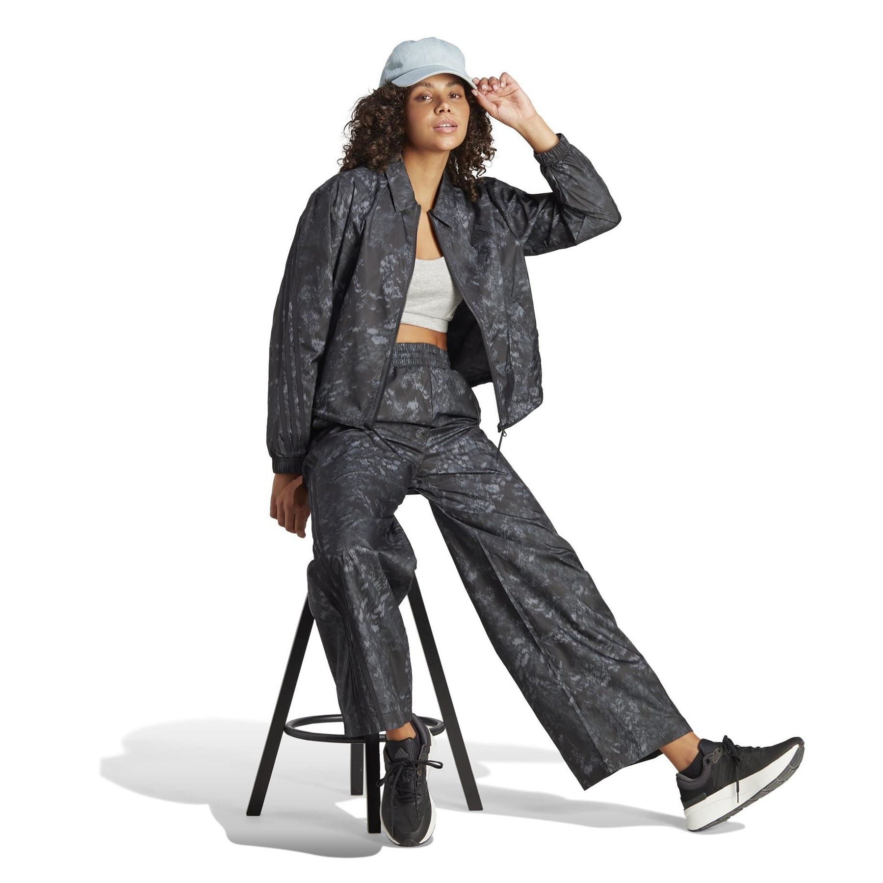 adidas Womens Future Icons 3 Stripes Woven Windbreaker