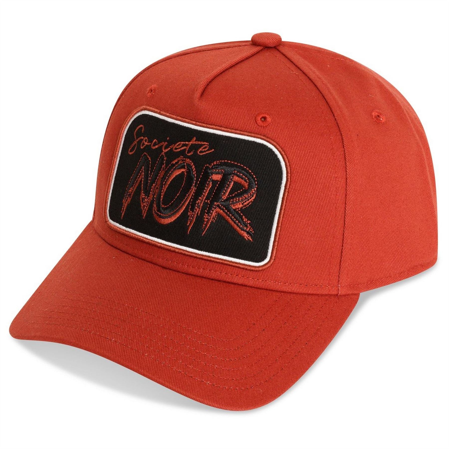 Societe Noir Script Lettering Snapback Cap