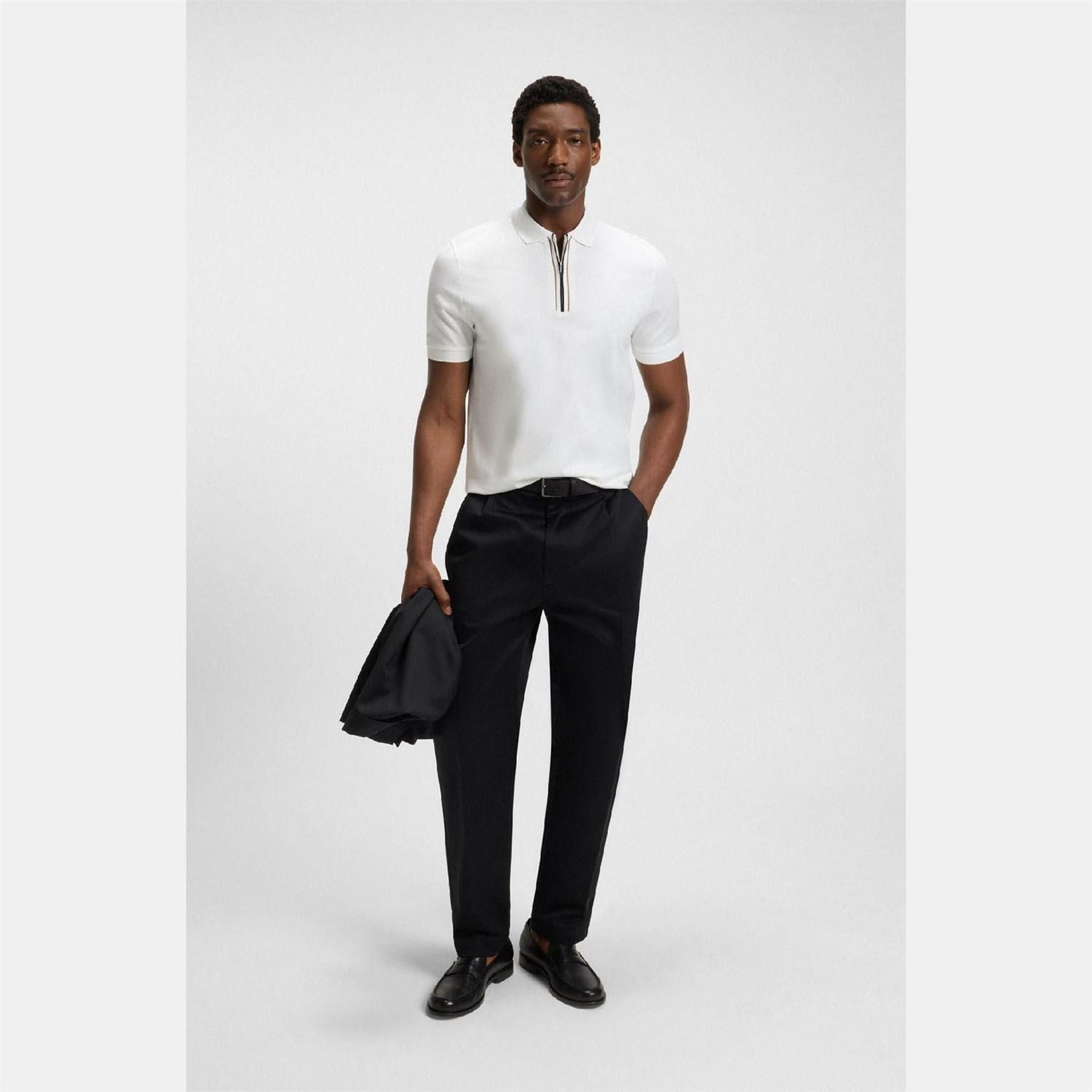 Boss Paras 65 Zip Placket Polo Shirt