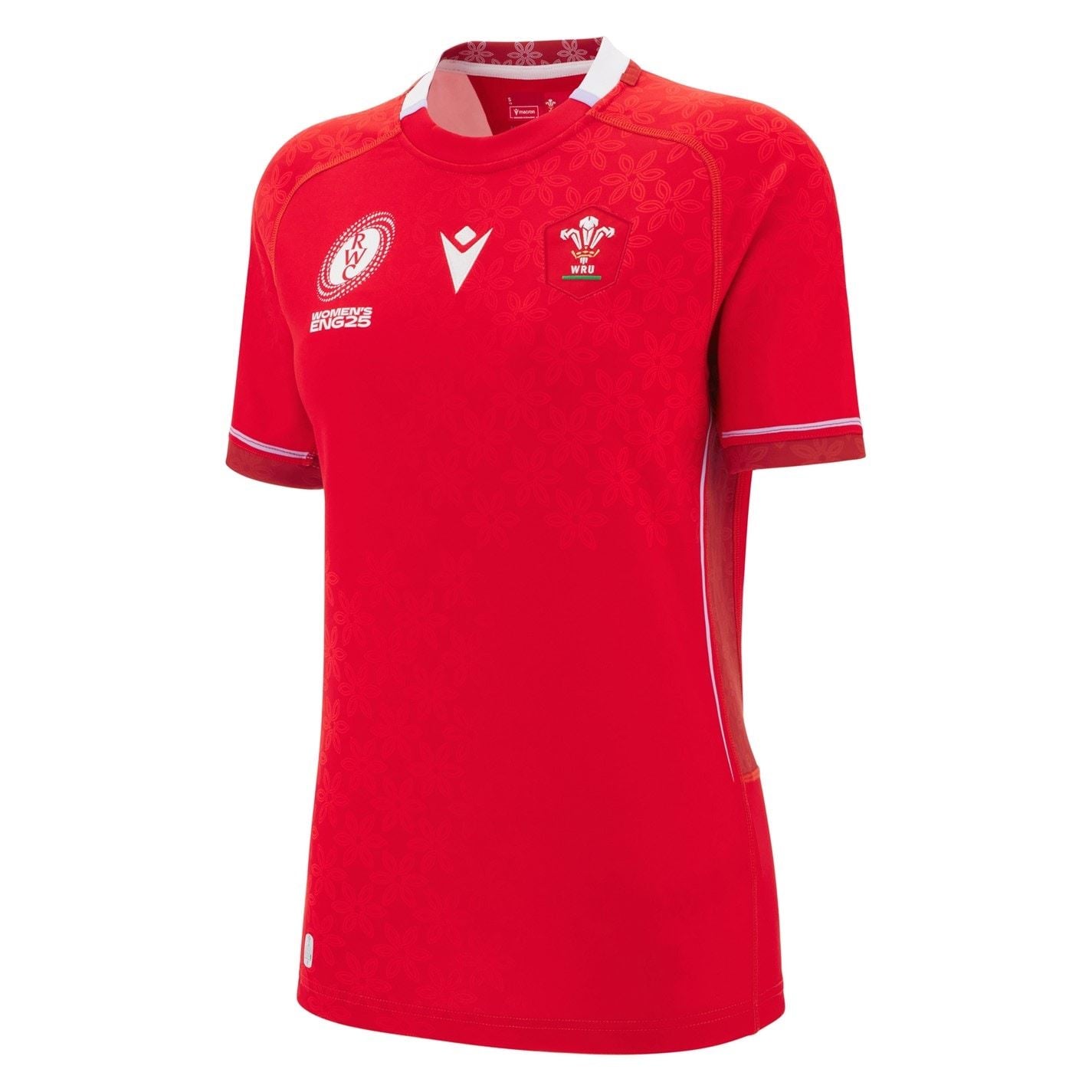 Macron Womens Wales Rugby Union World Cup Home Shirt 2025