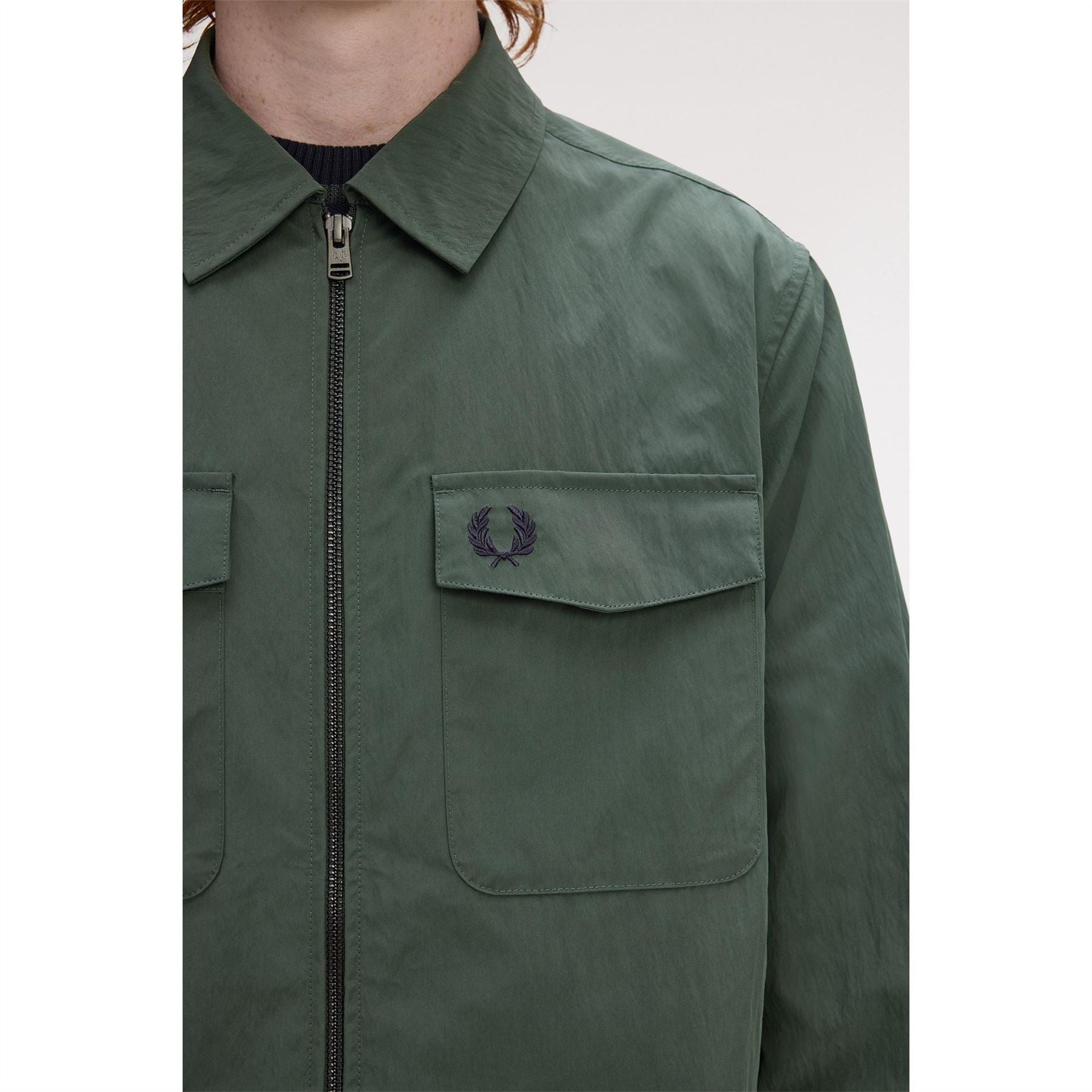 Fred Perry  Long Sleeve Zip Overshirt