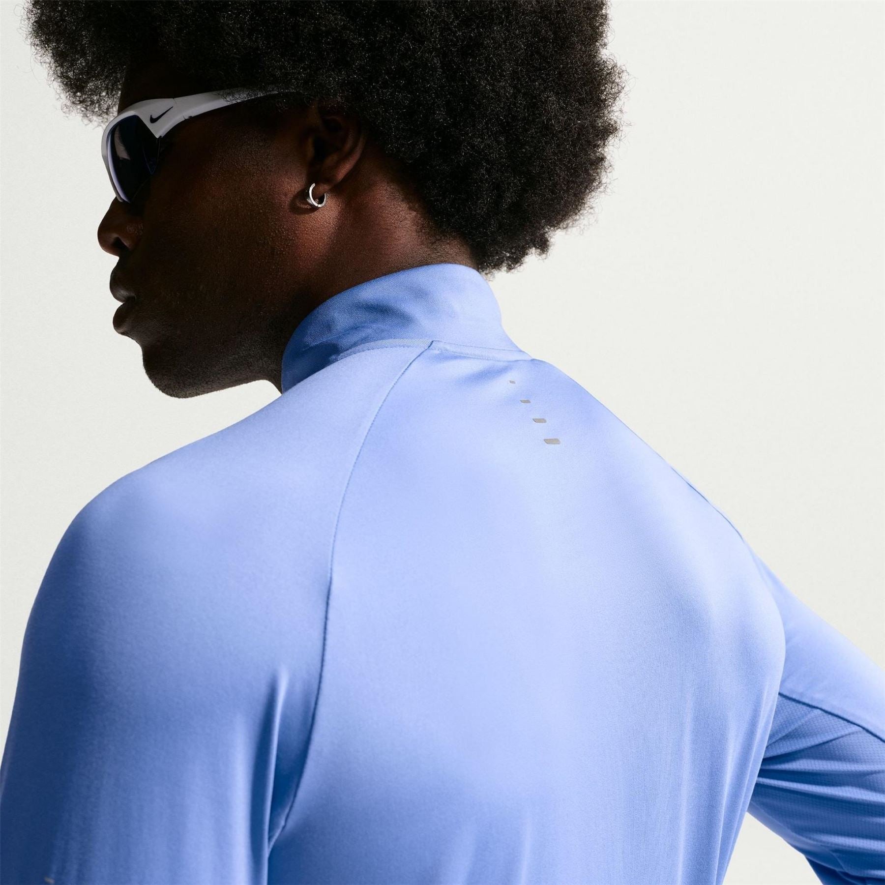 Nike Stride Zip Neck Regular Fit T-Shirt