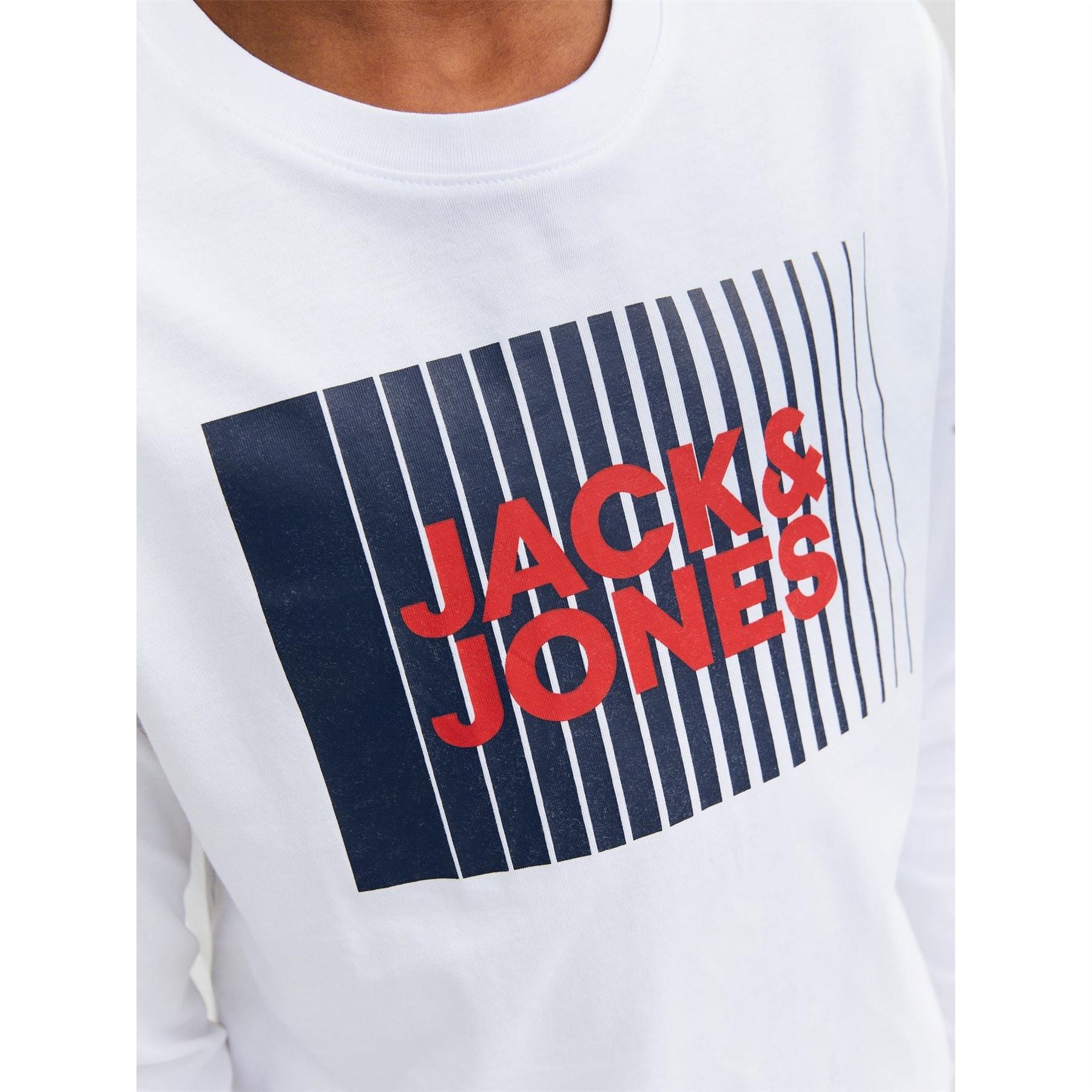 Jack and Jones Junior And Junior Logo Long Sleeve Regular Fit T-Shirt