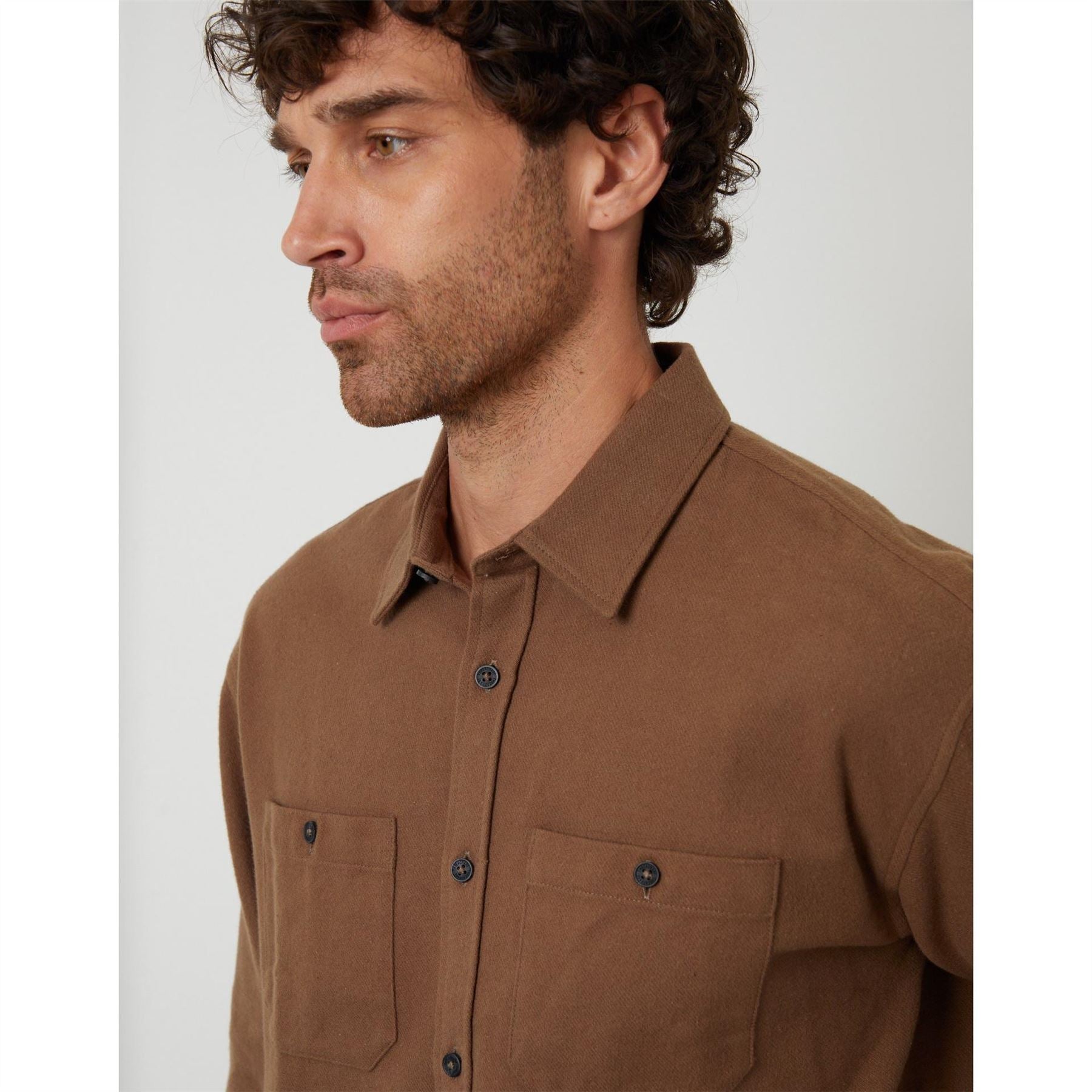 Threadbare Tb Firfield Long Sleeve Patterned Shirt