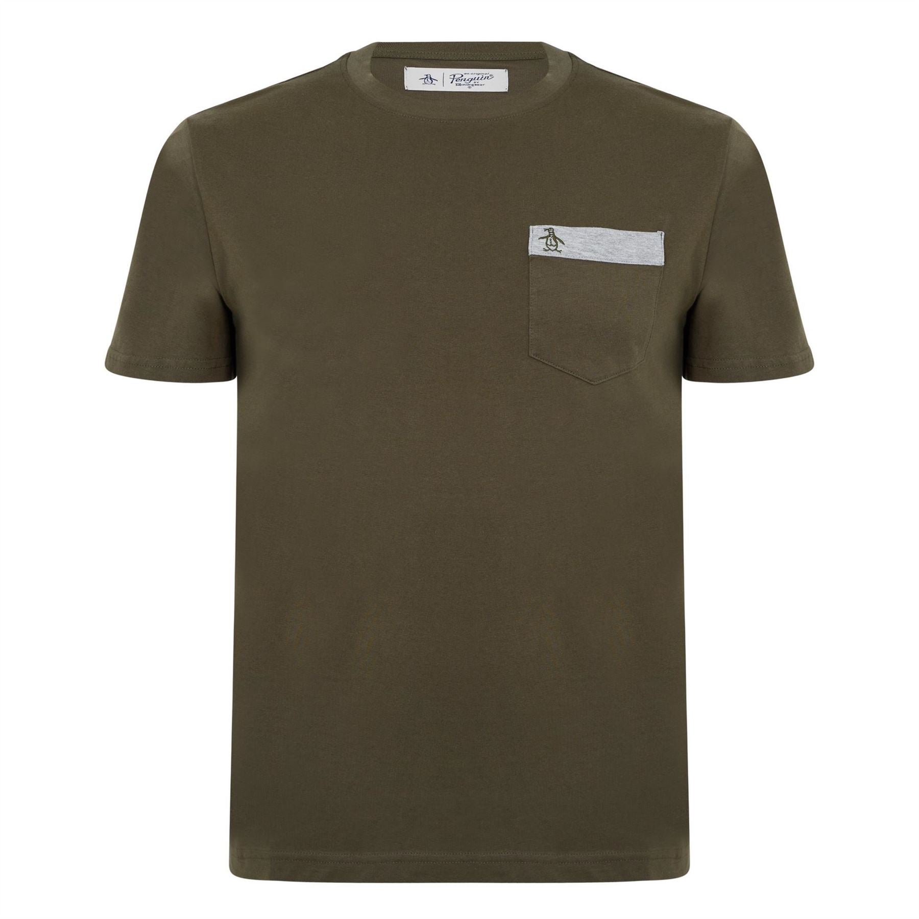 Original Penguin Regular Fit Crew Neck T-Shirt with Chest Pocket
