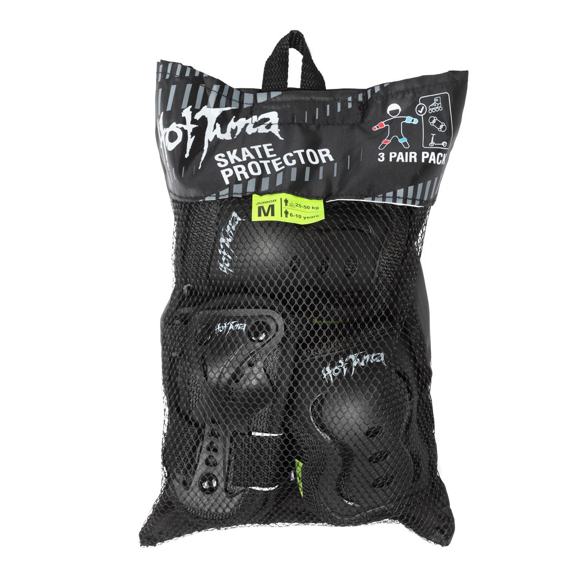 Hot Tuna Youth Skate Protector 3pc Set   Knee Pads Elbow Pad And Wrist Guards