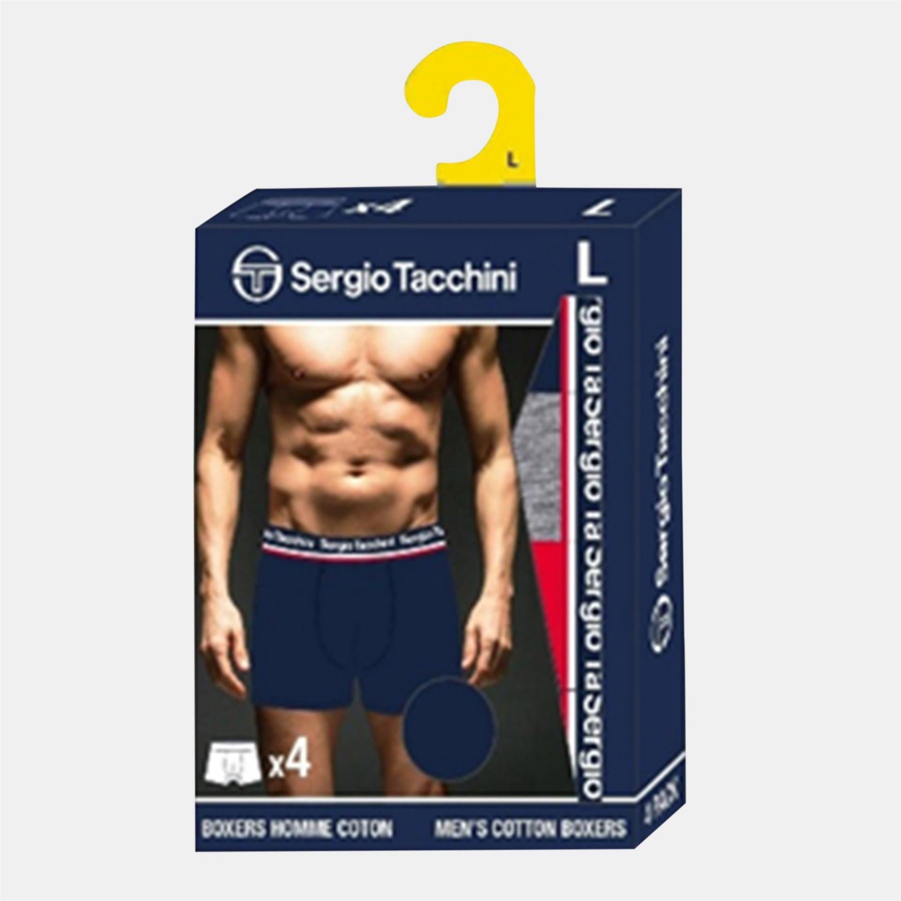 Sergio Tacchini 4 Pack Plain Design Boxer Brief