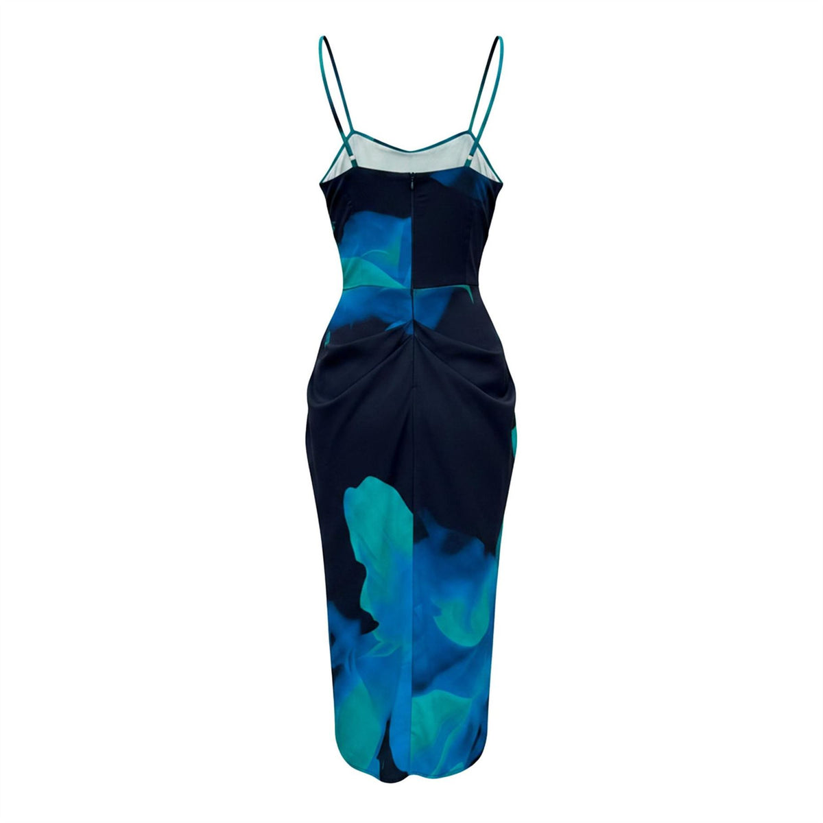 AX Paris Bold Floral Print Gathered Skirt Strappy Midi Dress