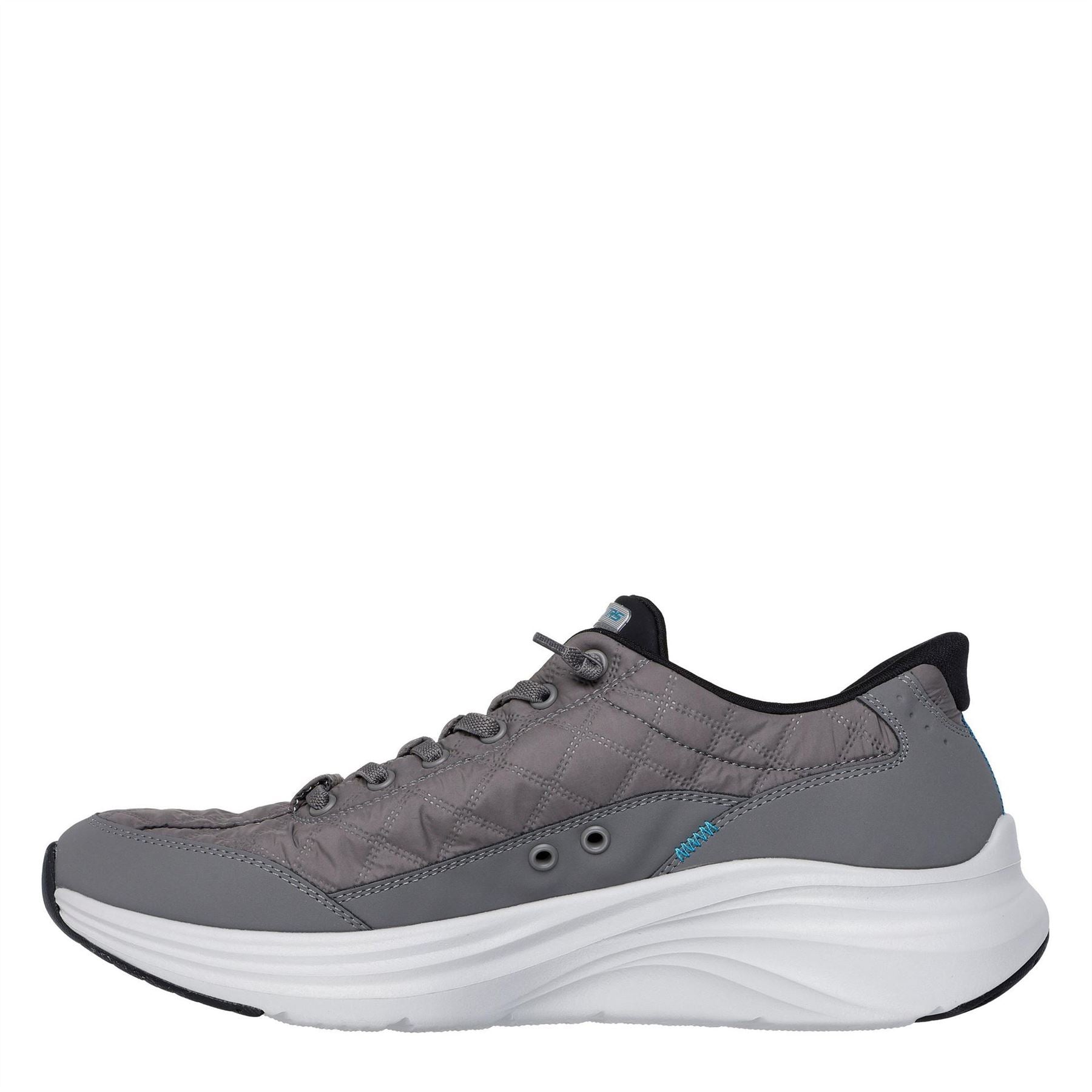 Skechers Mens Quilted Upper Sneaker Slip On Trainers