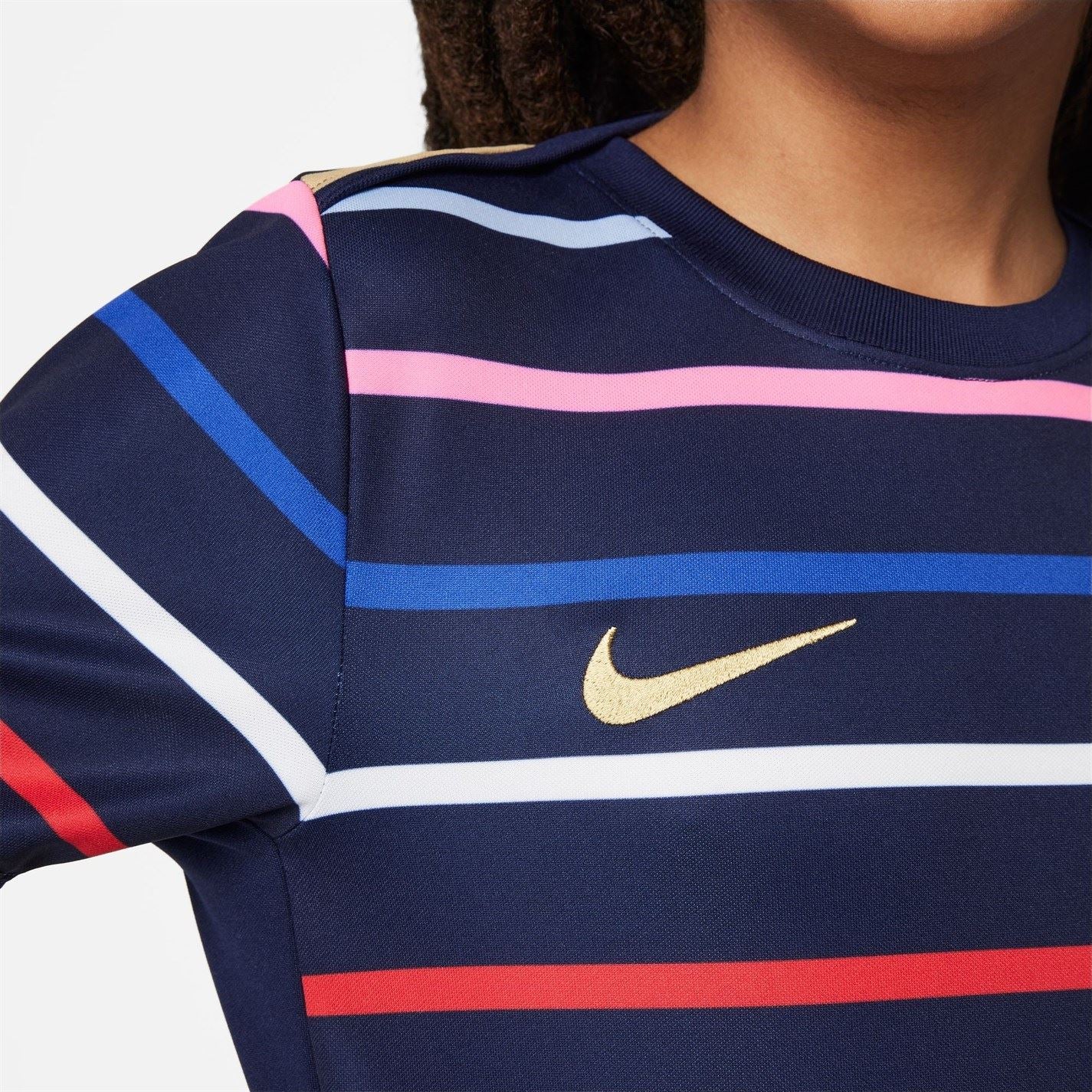 Nike France Academy Pro Home Pre Match Shirt 2024 Juniors