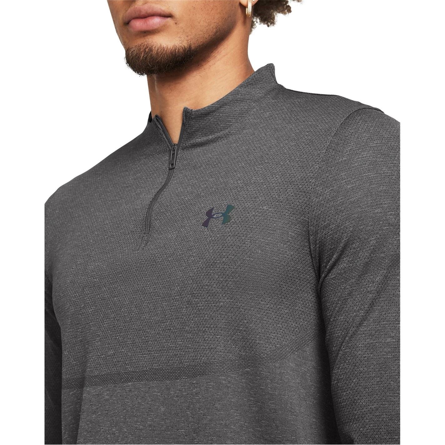 Under Armour Zip Neck Long Sleeve Regular Fit T-Shirt