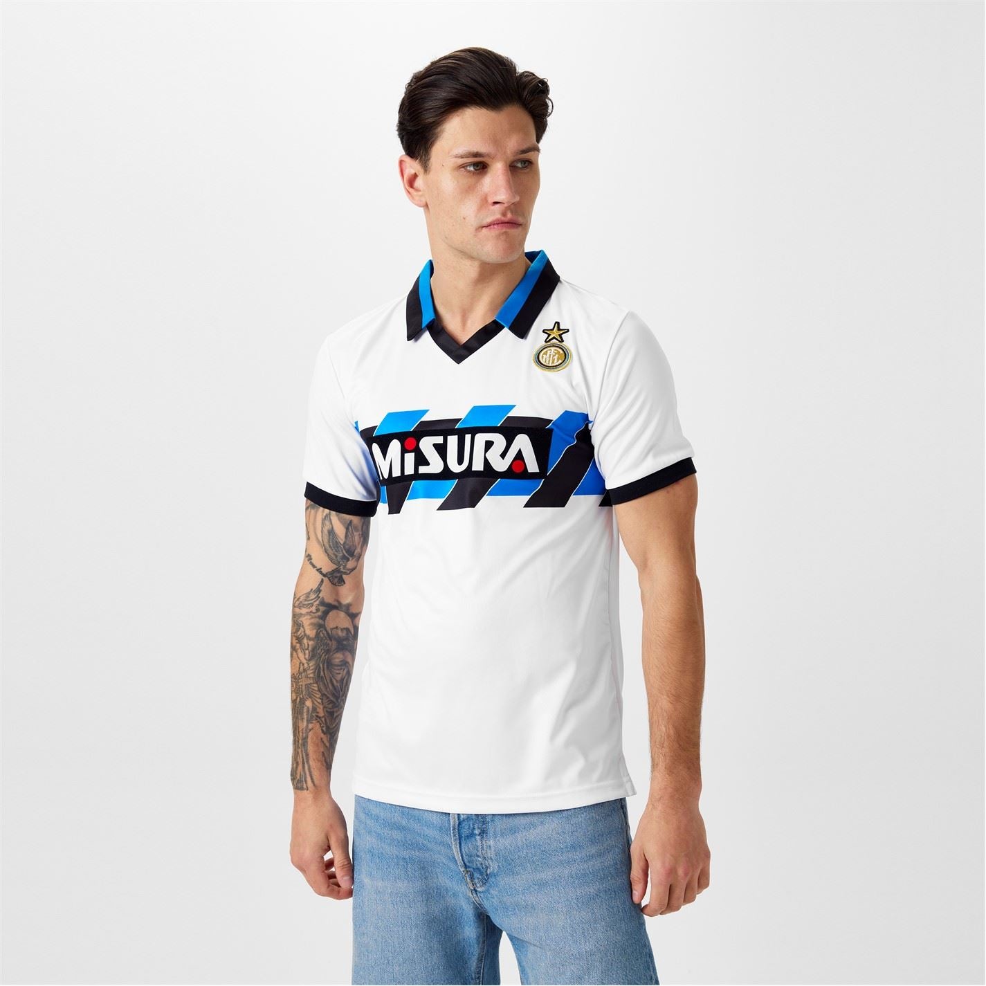 Score Draw Mens Internazionale Away Shirt 1990 1991