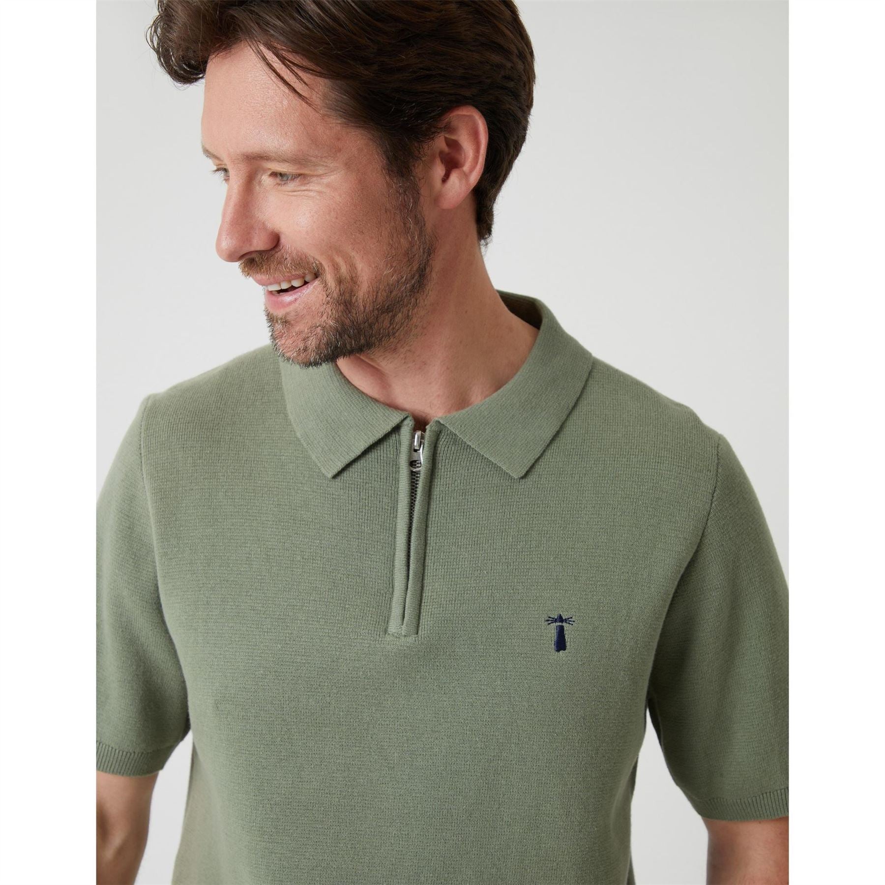 Saltwell Zip Neck Regular Fit Polo Shirt