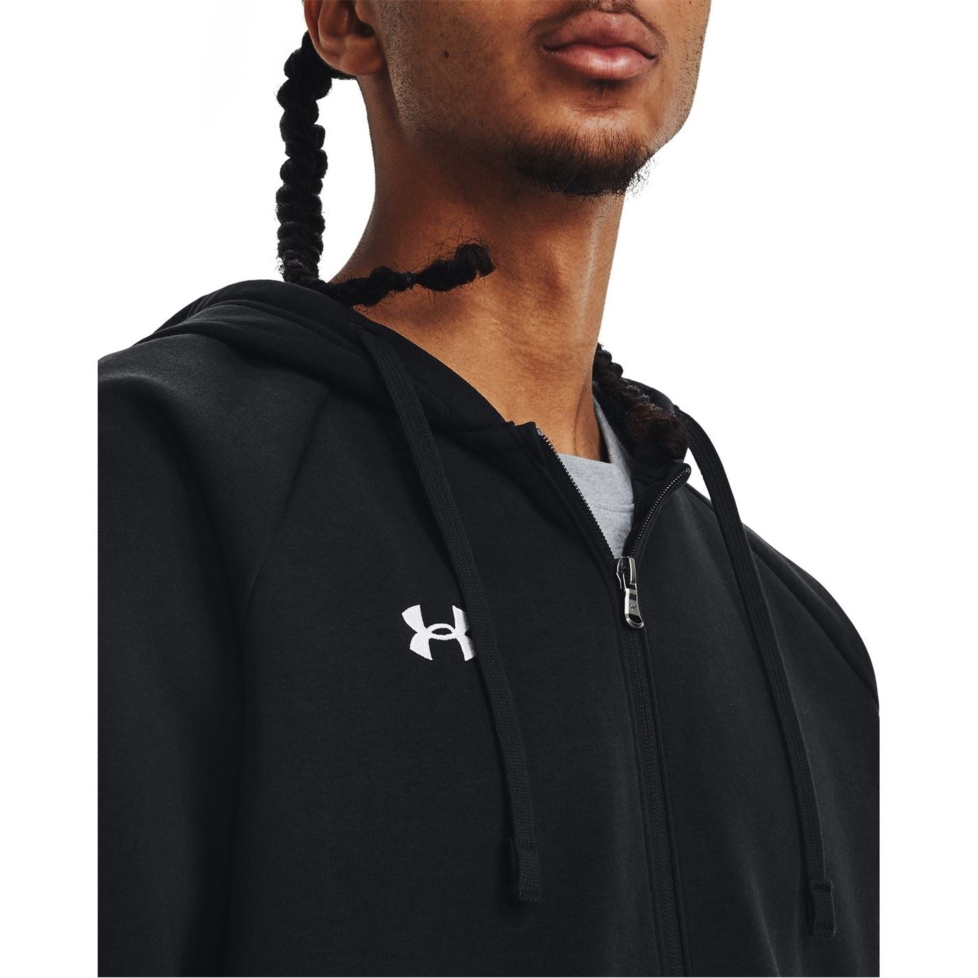 Under Armour Mens Armour Ua Rival Fleece Full Zip Hoodie