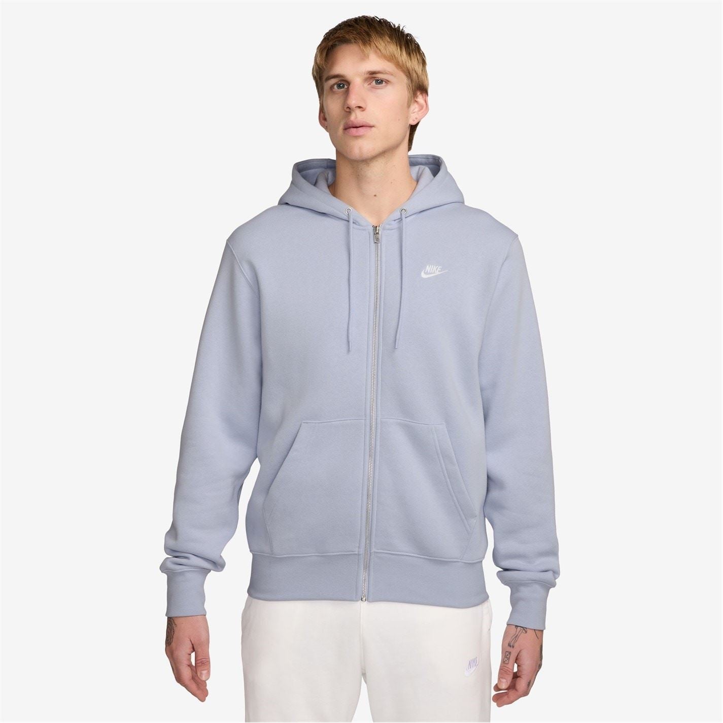 Nike Mens Sportswear Club Fleece Full Zip Hoodie