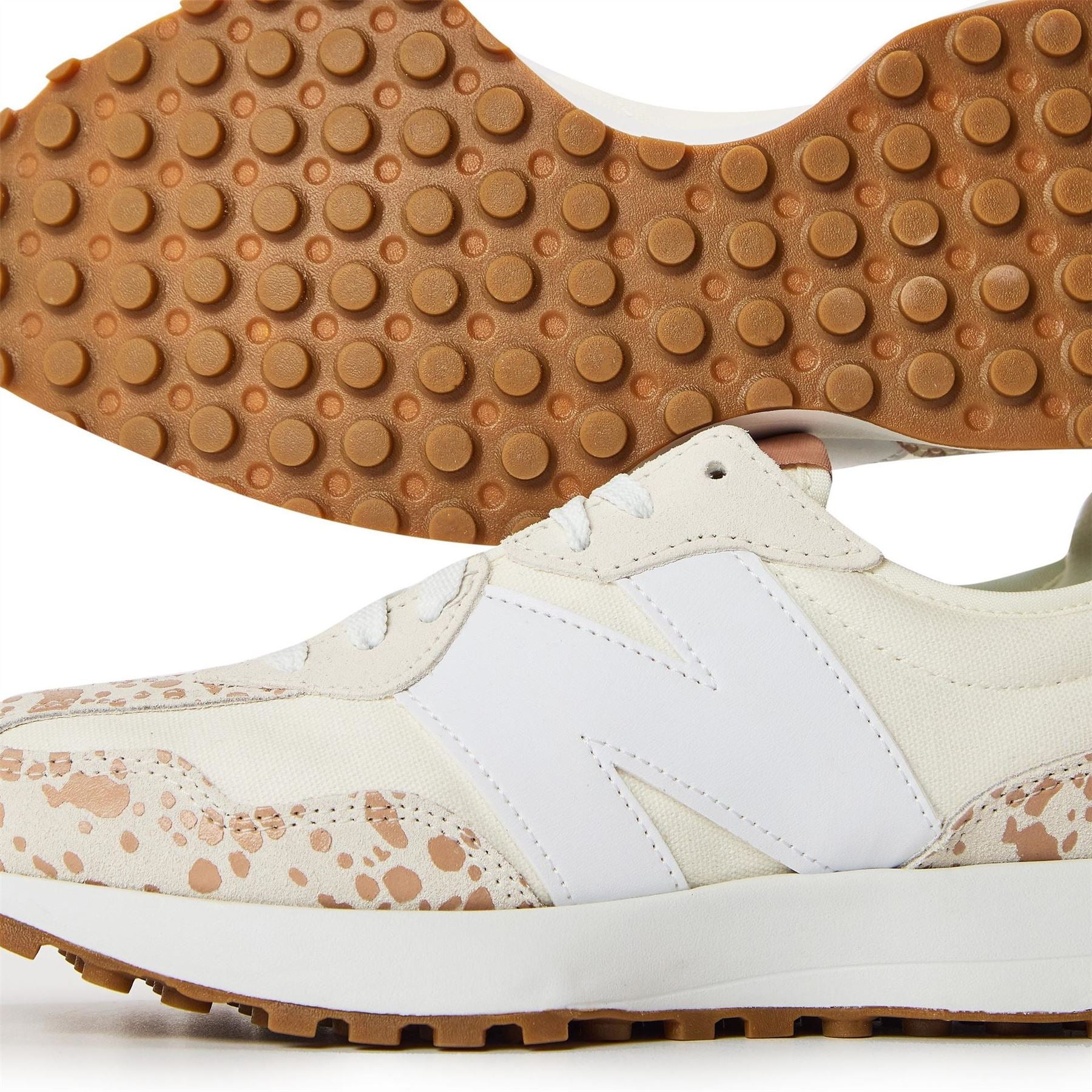 New Balance Balances 327 Animal Print Trainers