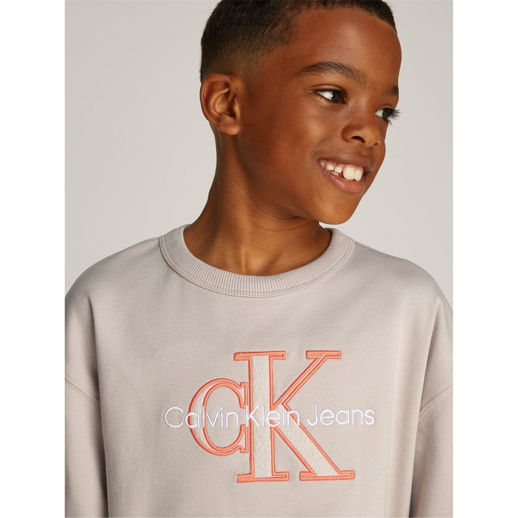 Calvin Klein Jeans Outlined Fleece Mono Regular Fit T-Shirt