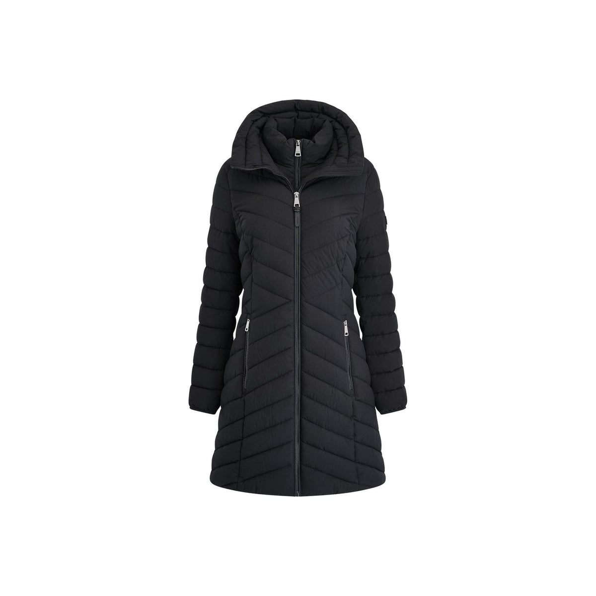 DKNY Double Zipped Medium Puffer Jacket