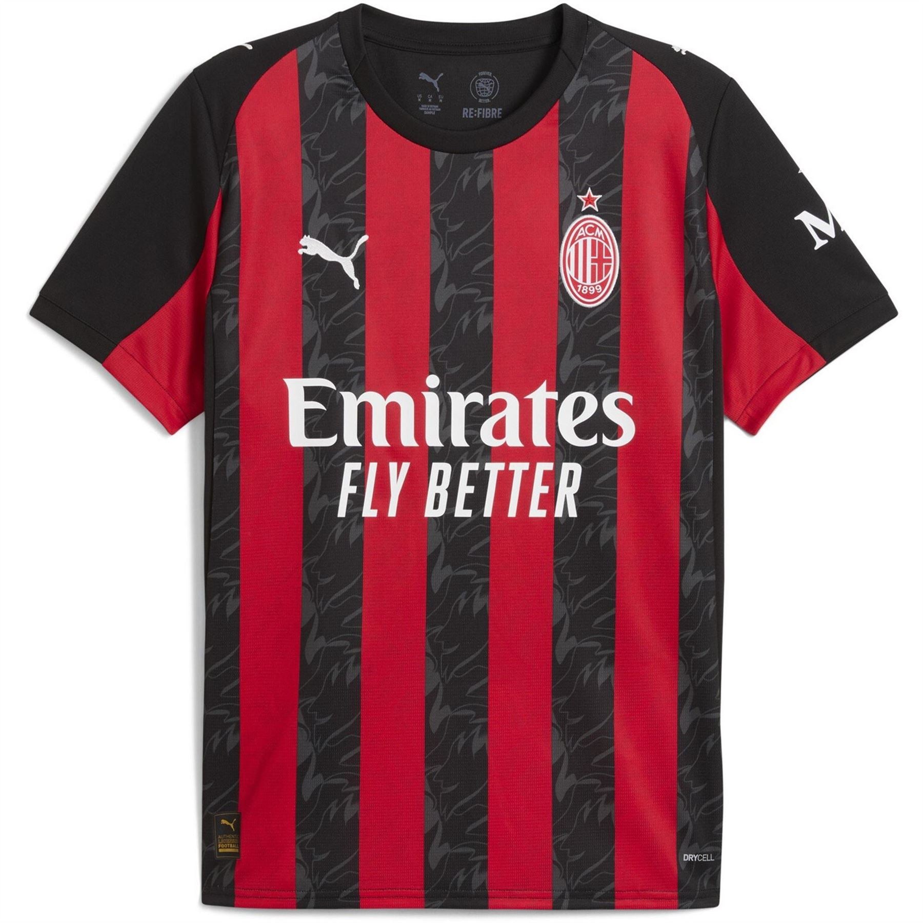 Puma Ac Milan Home Shirt 2025 2026 Adults