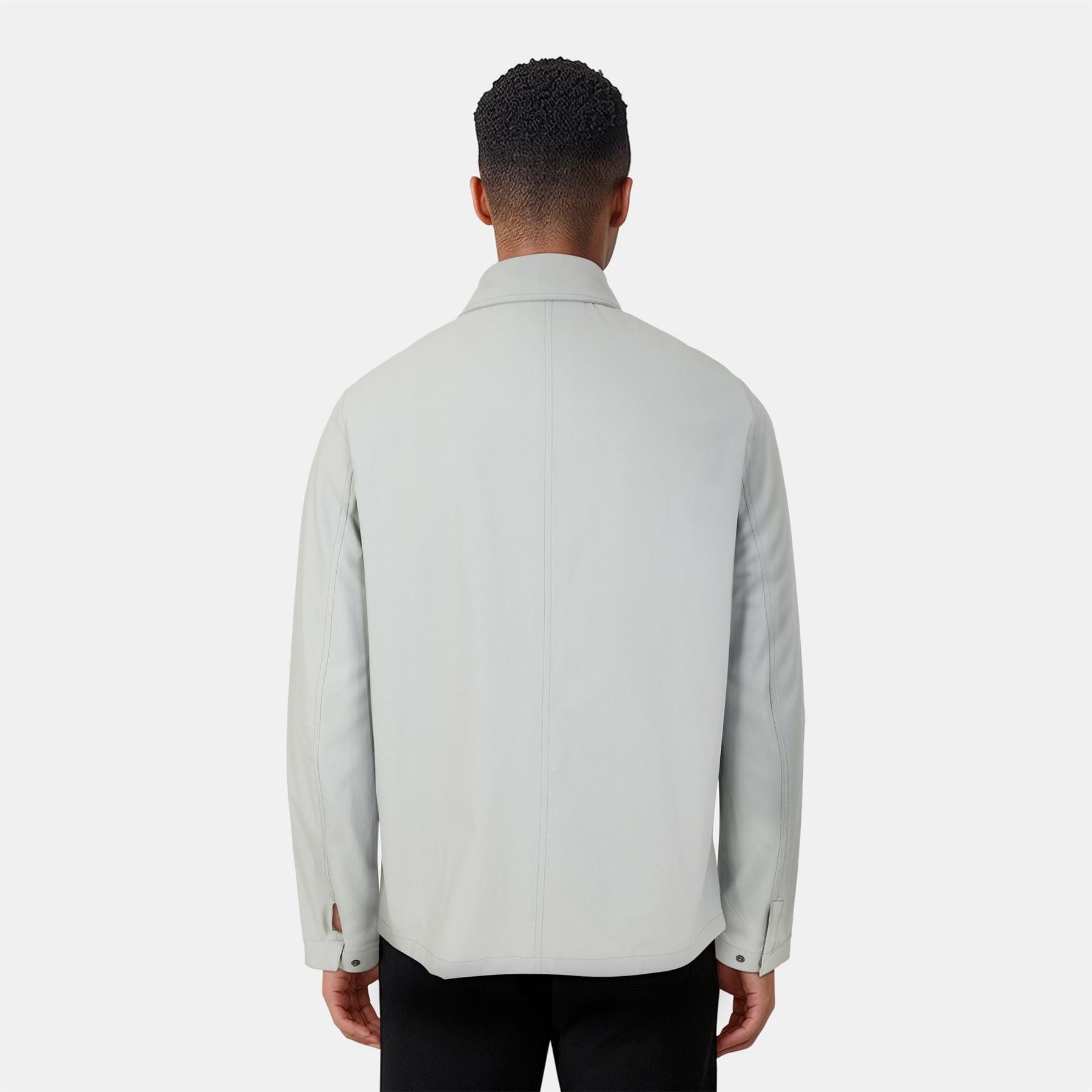 Lyle and Scott Solid Patterned Snap Button Overshirt