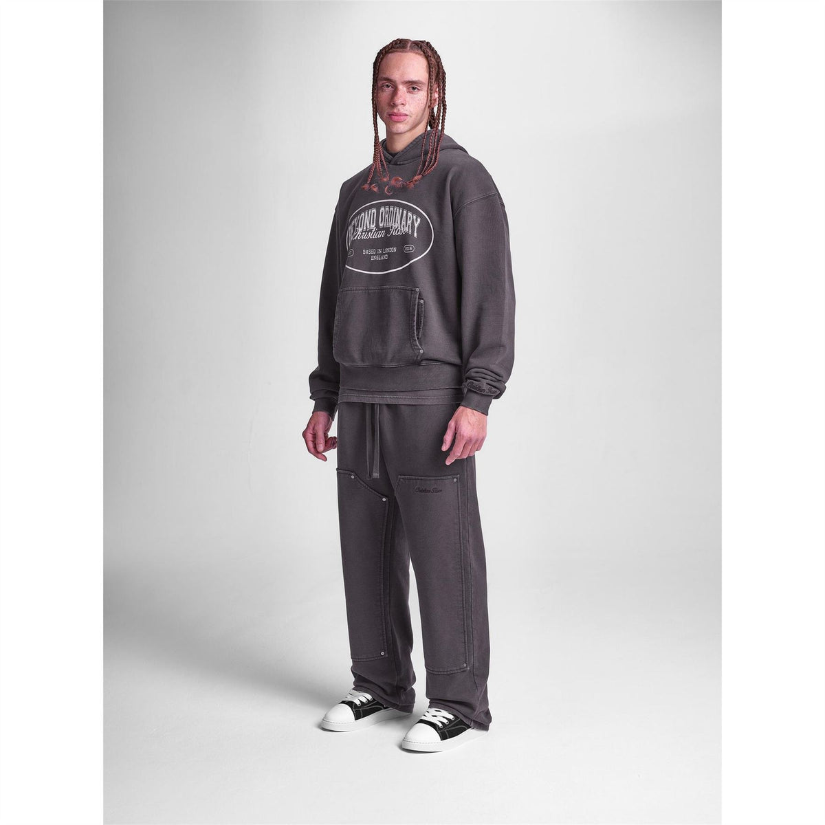 Christian Rose Beyond Ordinary Embroidered Zip Hoodie