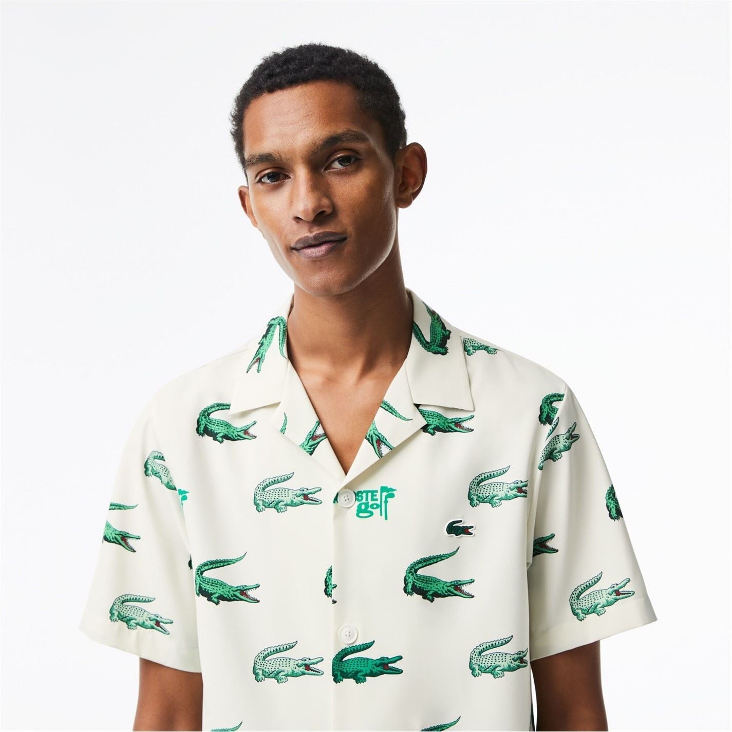 Lacoste Aop Regular Fit Short Sleeve Shirt